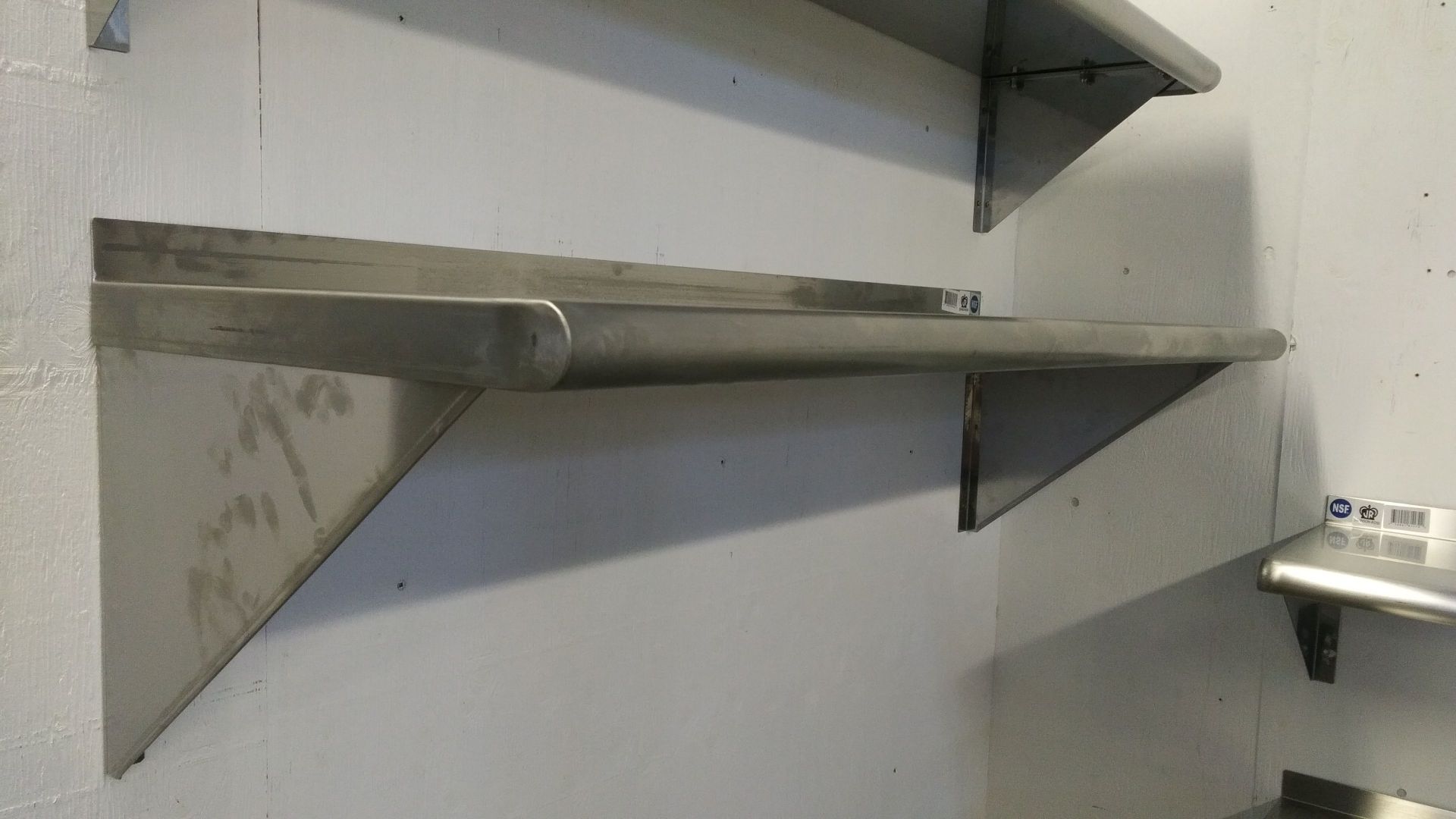 16" x 48" Stainless Wall Shelves - Lot of 2 - Image 3 of 3