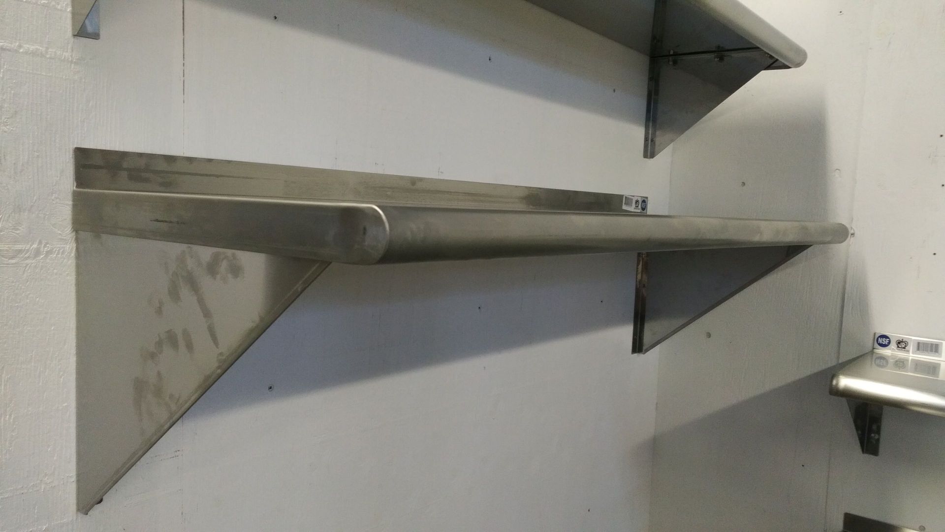 16" x 60" Stainless Wall Shelves - Lot of 2 - Image 7 of 7