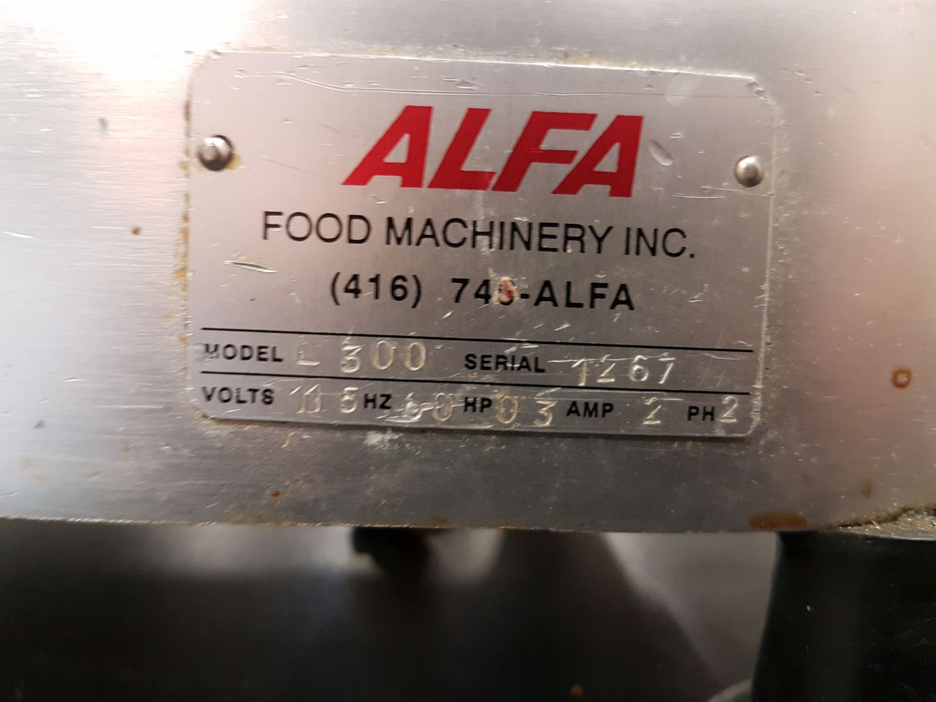 Alfa 10" Deli Slicer - Model L300 - Image 2 of 2