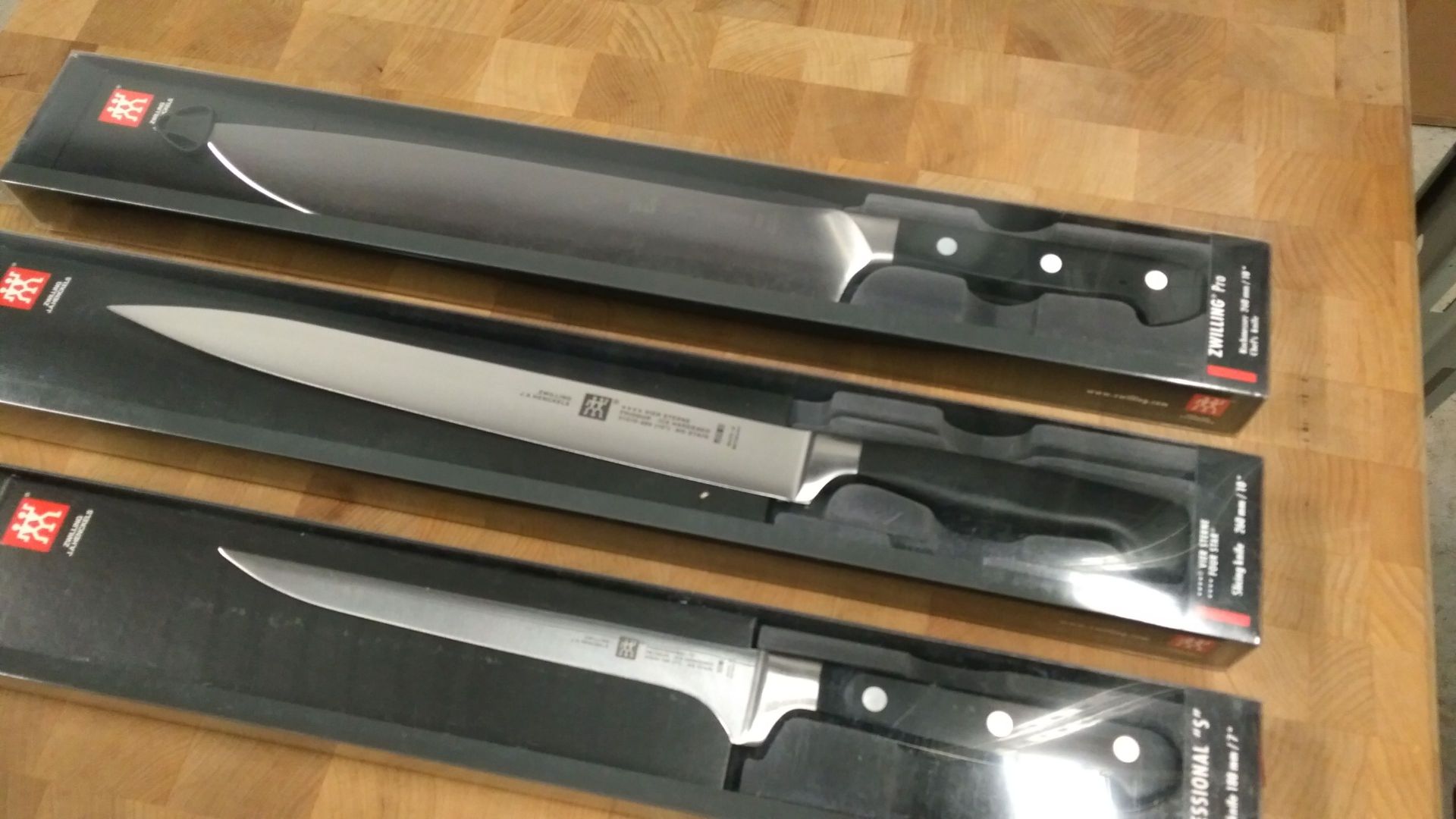 Zwilling 7? Filleting , 10" Slicing , 10" Chef's - Lot of 3 Knives - Image 5 of 6