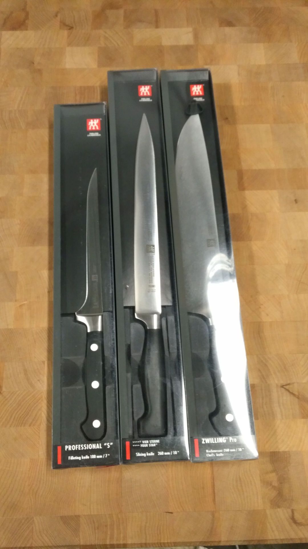 Zwilling 7? Filleting , 10" Slicing , 10" Chef's - Lot of 3 Knives - Image 3 of 6