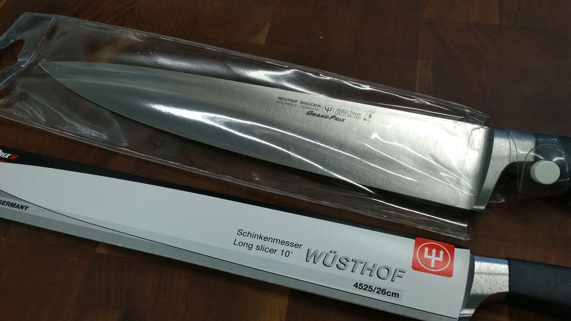 Wusthoff Grand Prix 10" Chef's, 10" Slicing - Lot of 2 Knives - Image 4 of 4