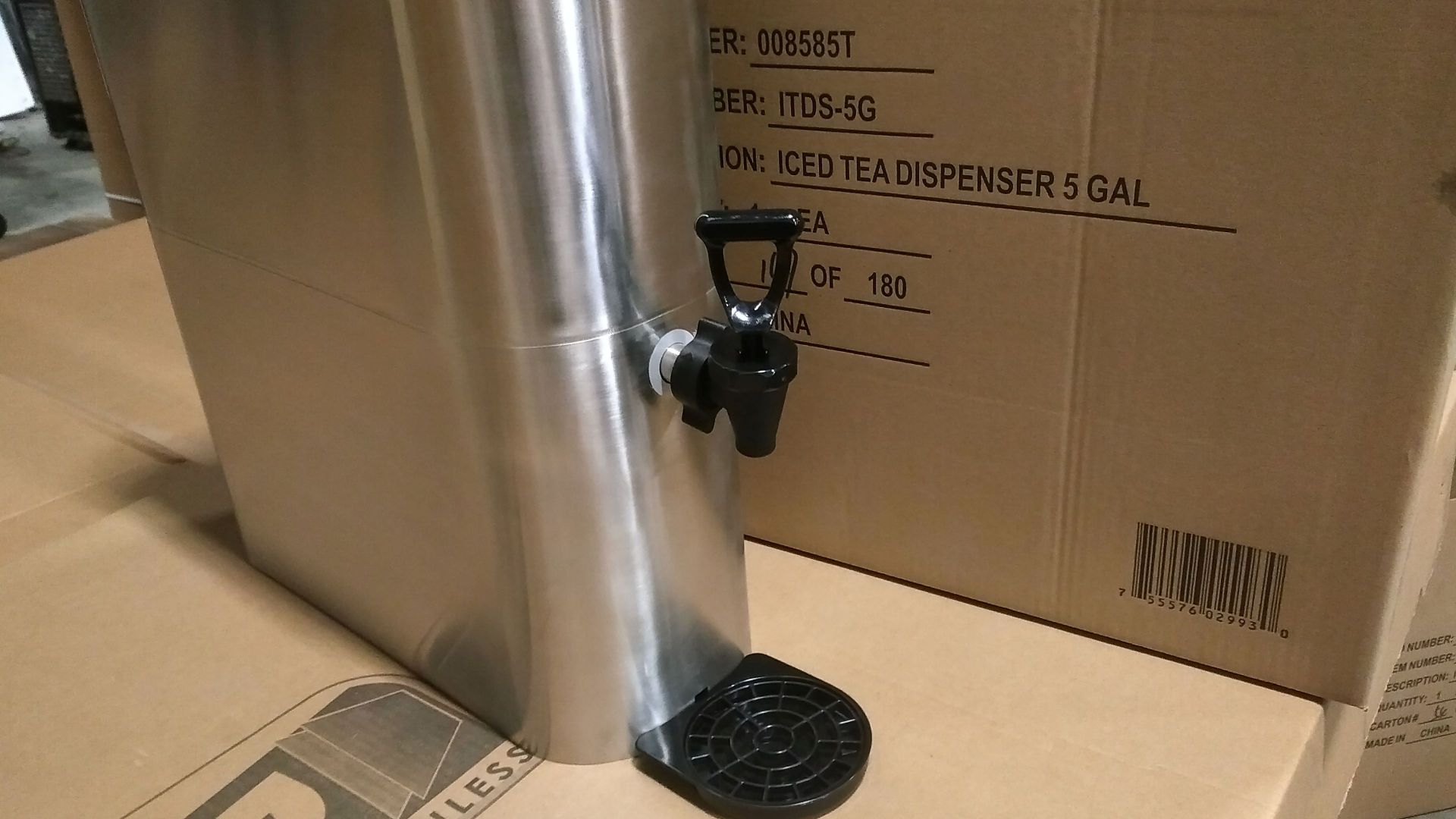 Stainless 5 Gallon Beverage Dispenser Update ITDS-5G - Image 2 of 5