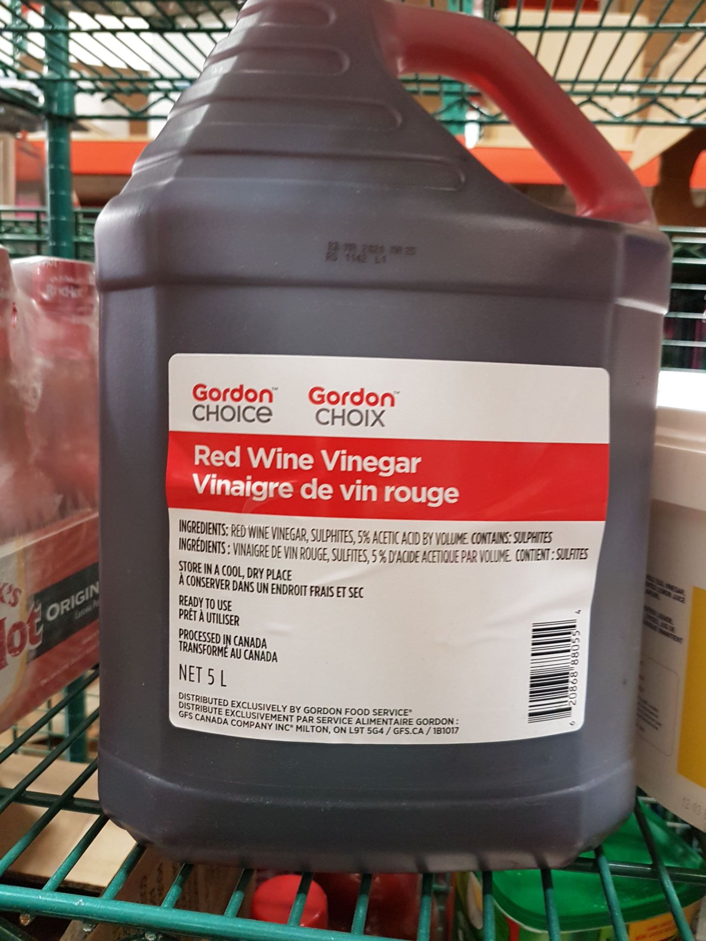 Gordon Choice Red Wine Vinegar - 1 x 5 lt Bottle