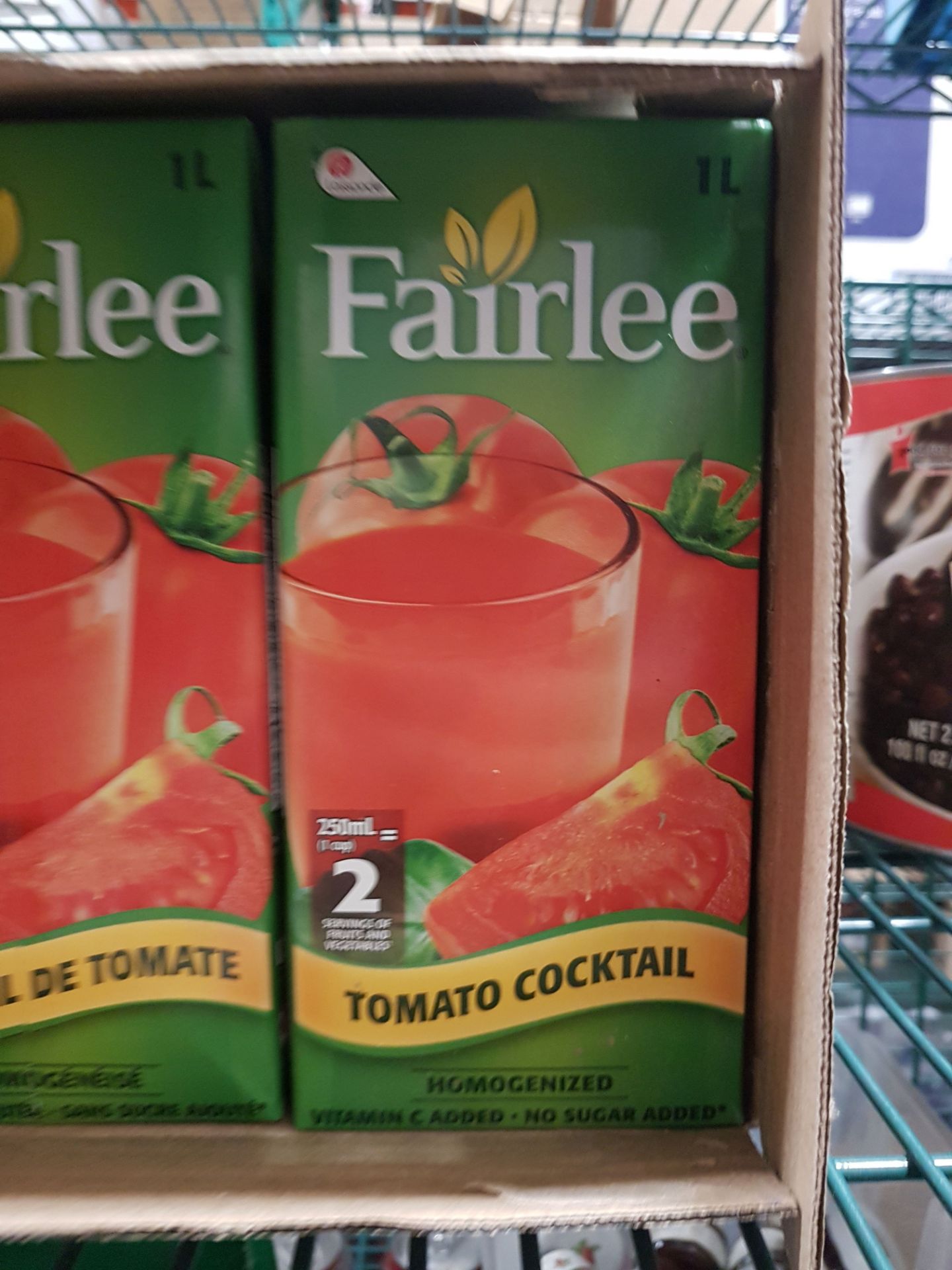 Fairlee Tomato Cocktail - 10 x 1 lt Cartons