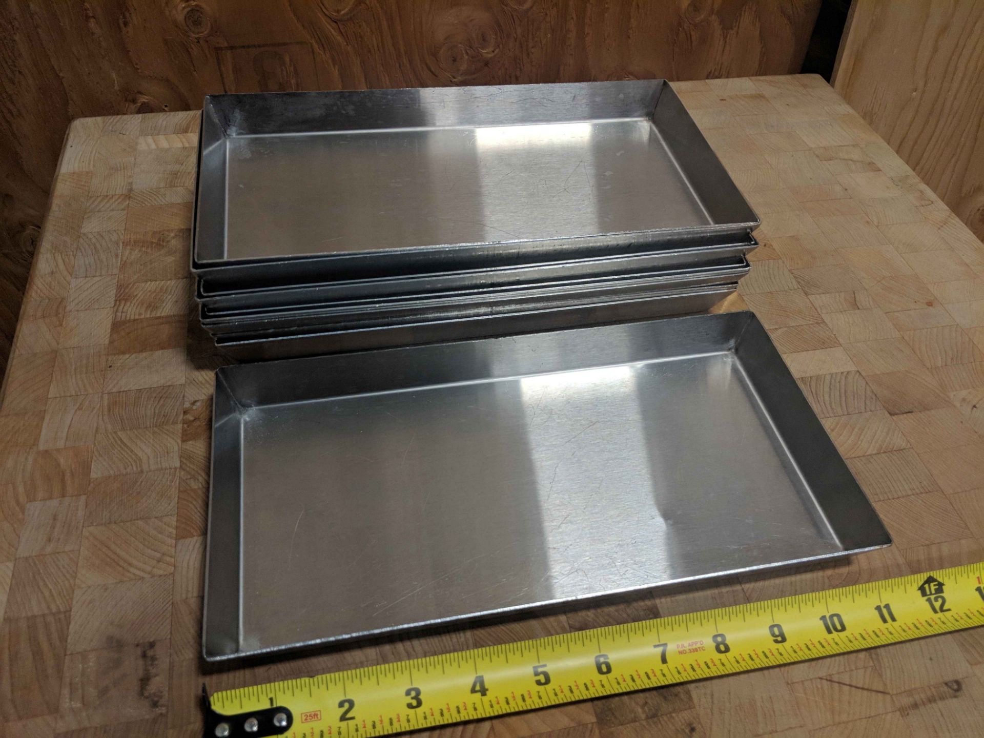 11" x 6" Stainless Steel Trays - Image 2 of 3