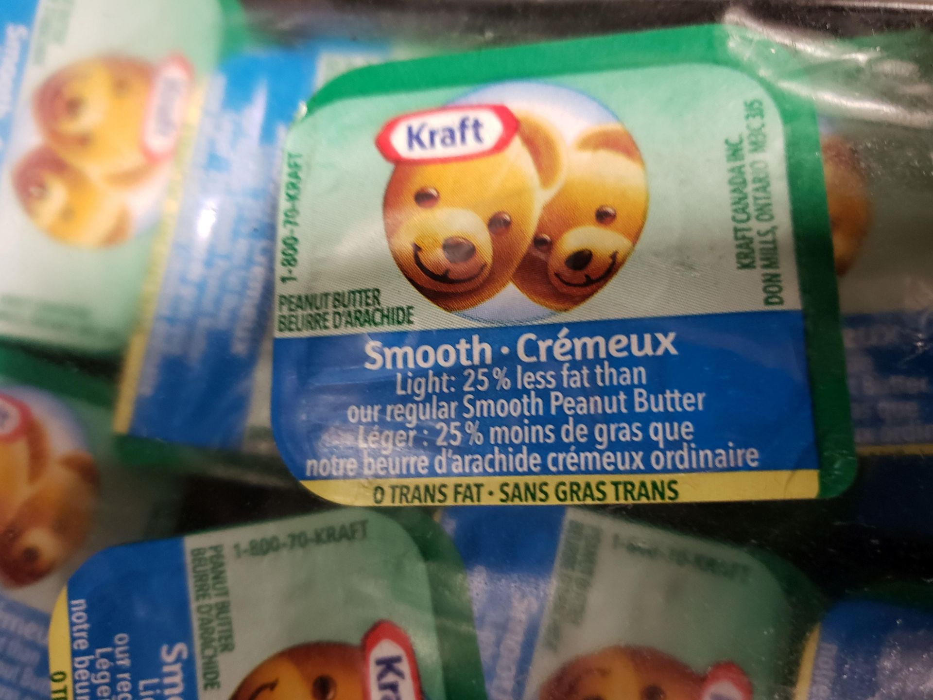 Kraft Smooth Light Peanut Butter - 200 x 18 gr Portions