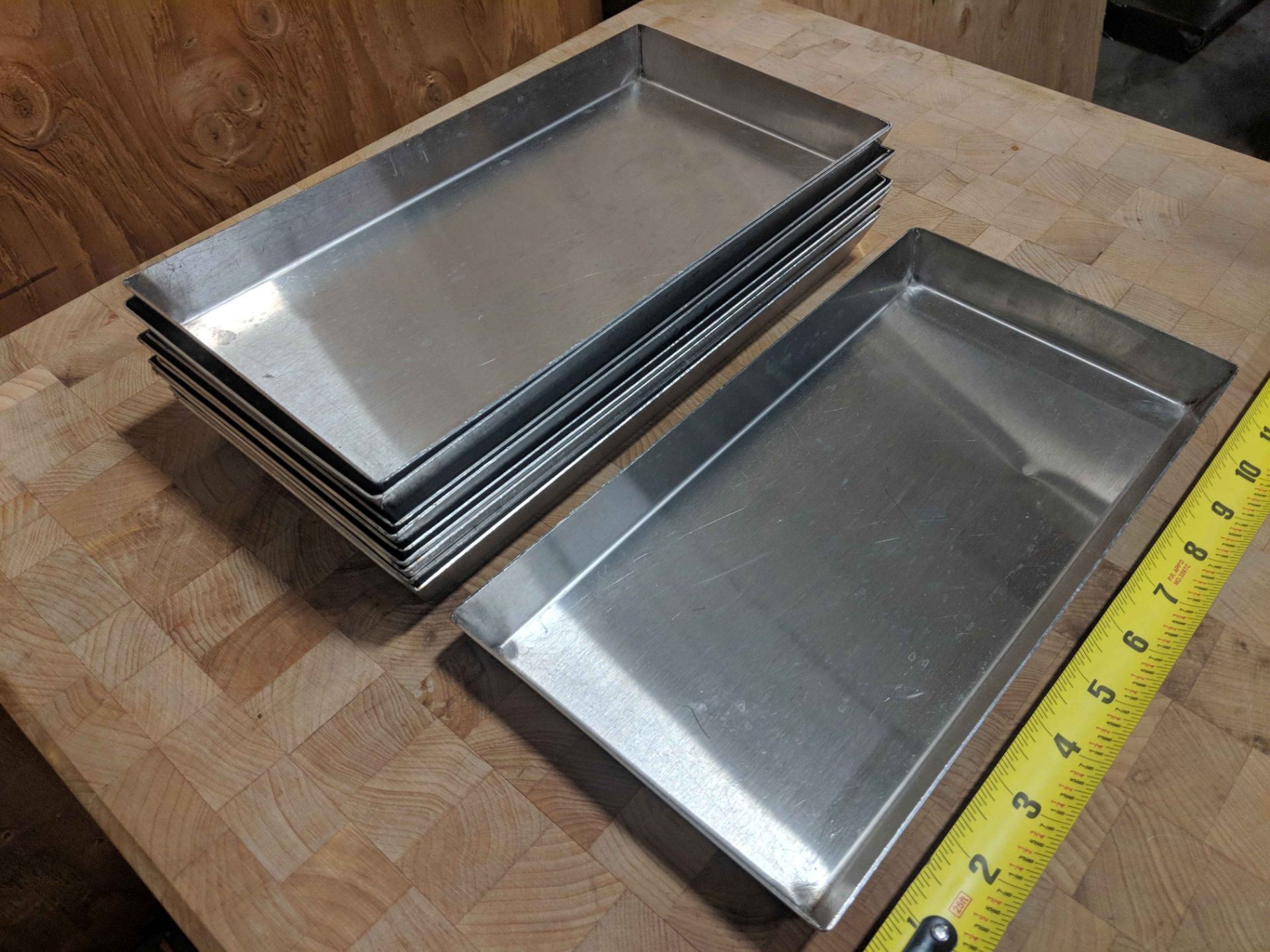 11" x 6" Stainless Steel Trays