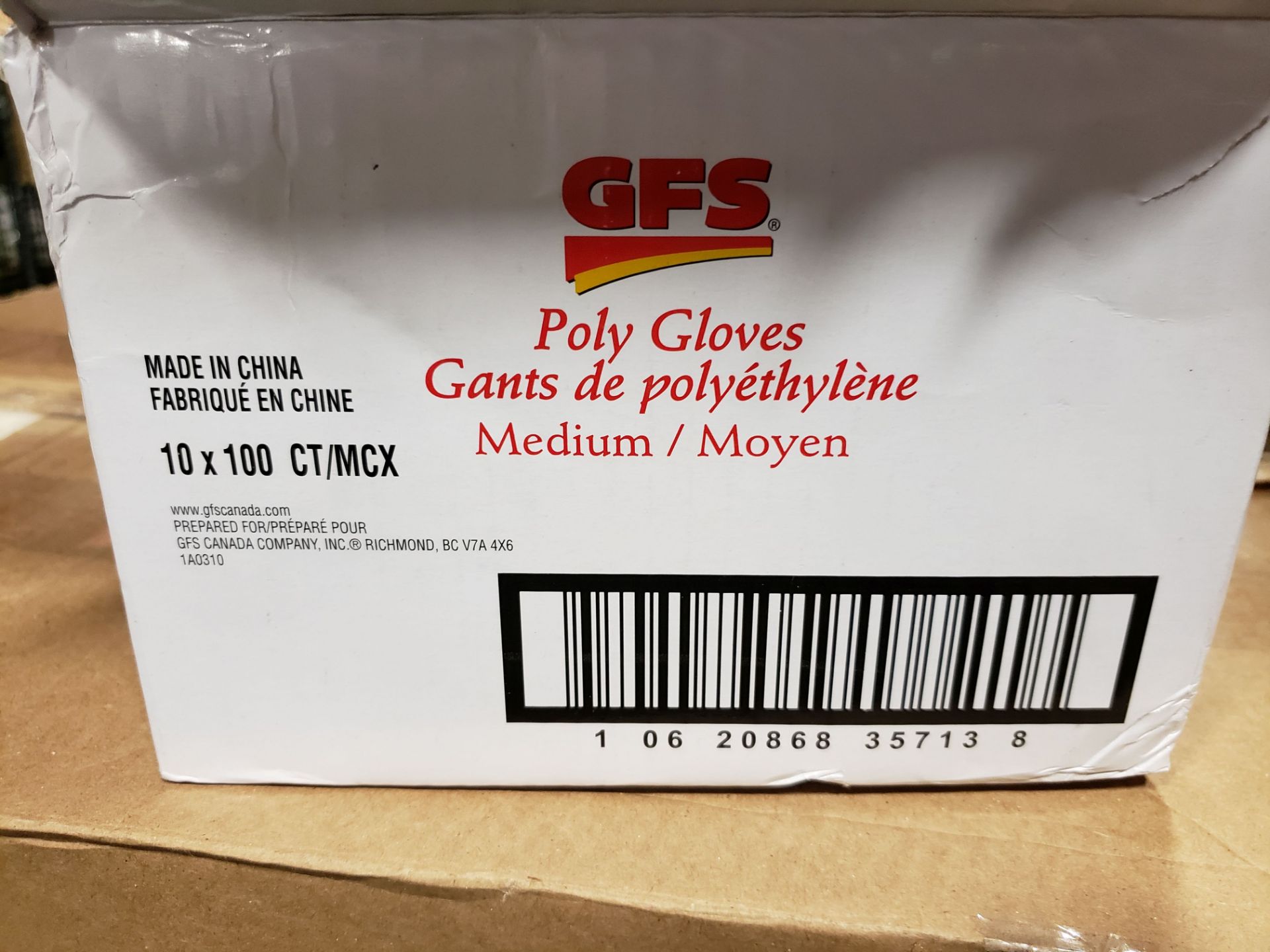 GFS Poly Gloves - "Medium" - 10 x 100 Count - Image 2 of 2