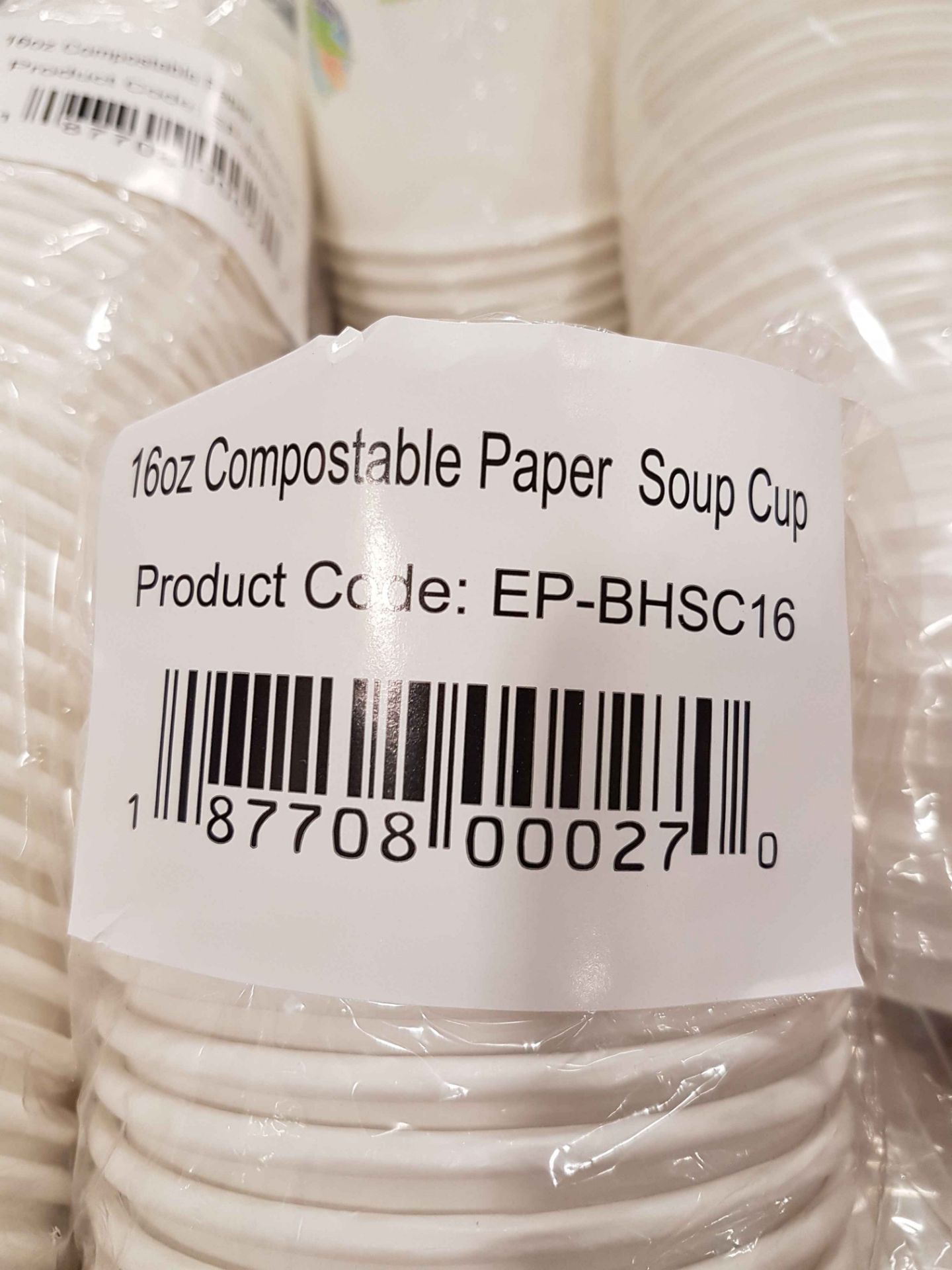 16 oz Compostable Paper Soup Cups with Lids - Approx. 300 - Image 2 of 4