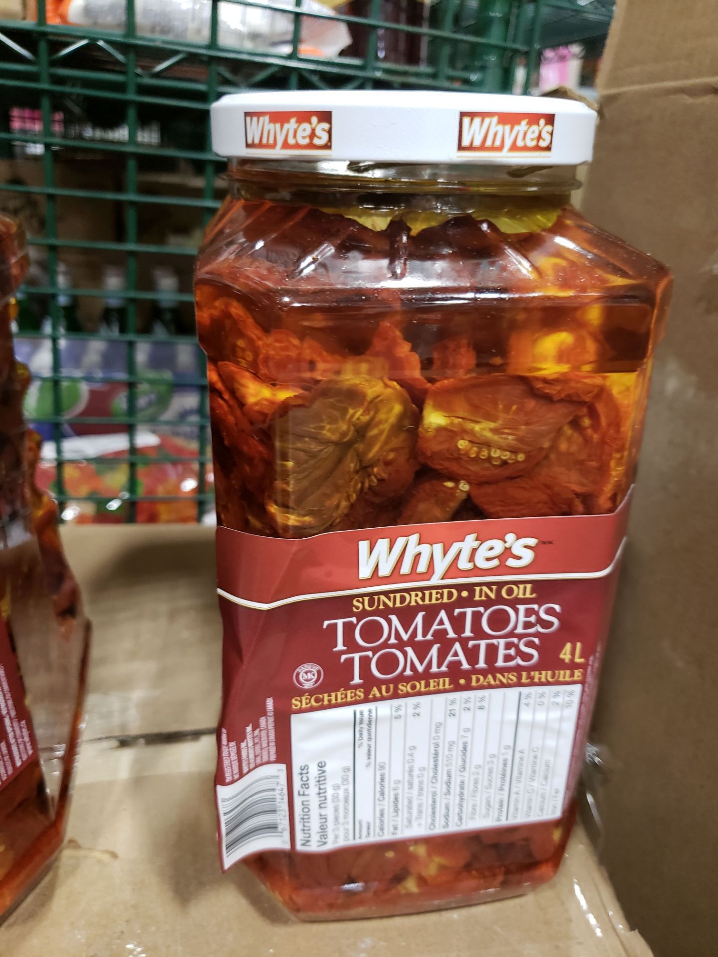 Whyte's Sundried Tomatoes in Oil - 1 x 4 lt Jar