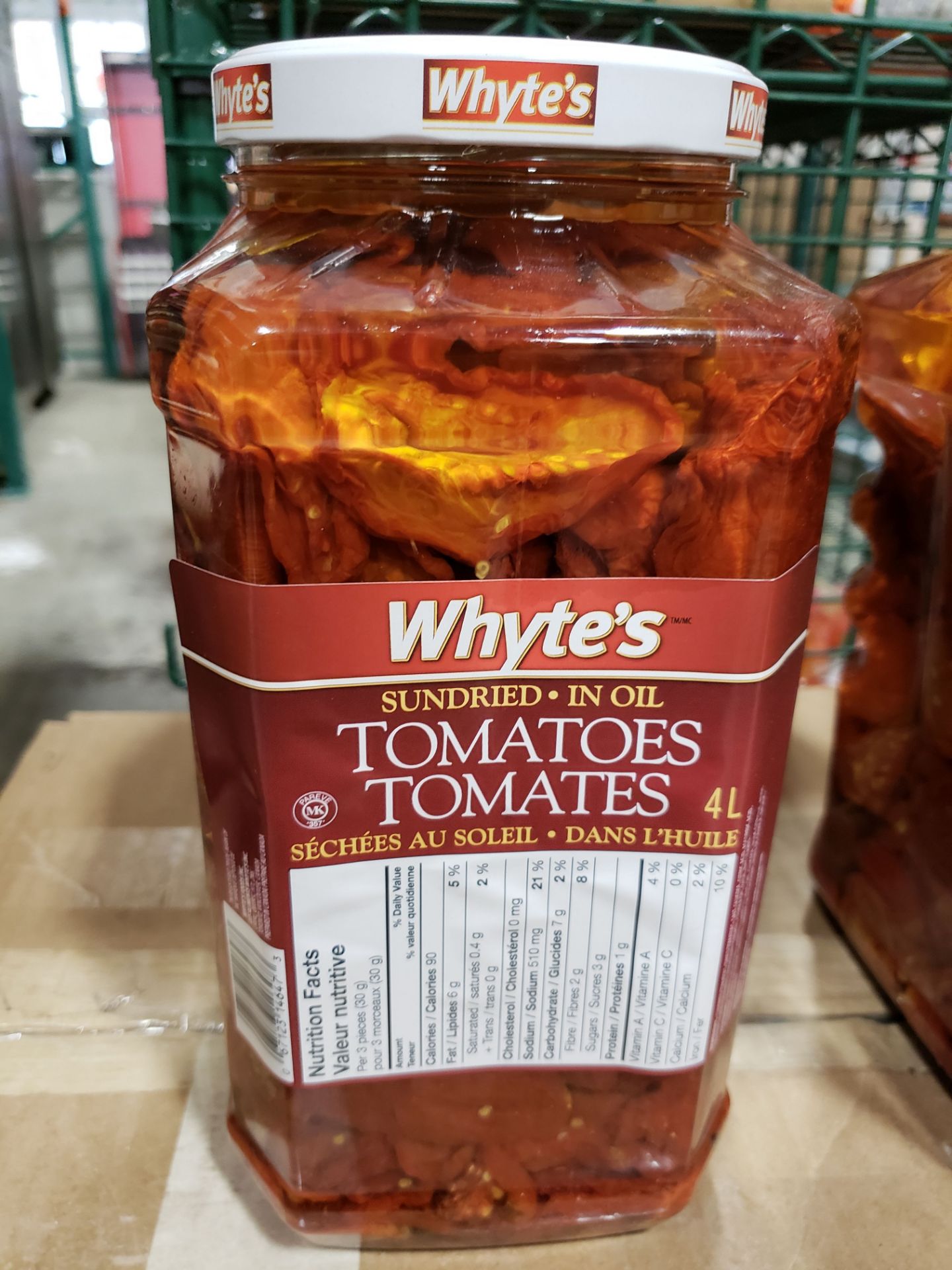 Whyte's Sundried Tomatoes in Oil - 1 x 4 lt Jar