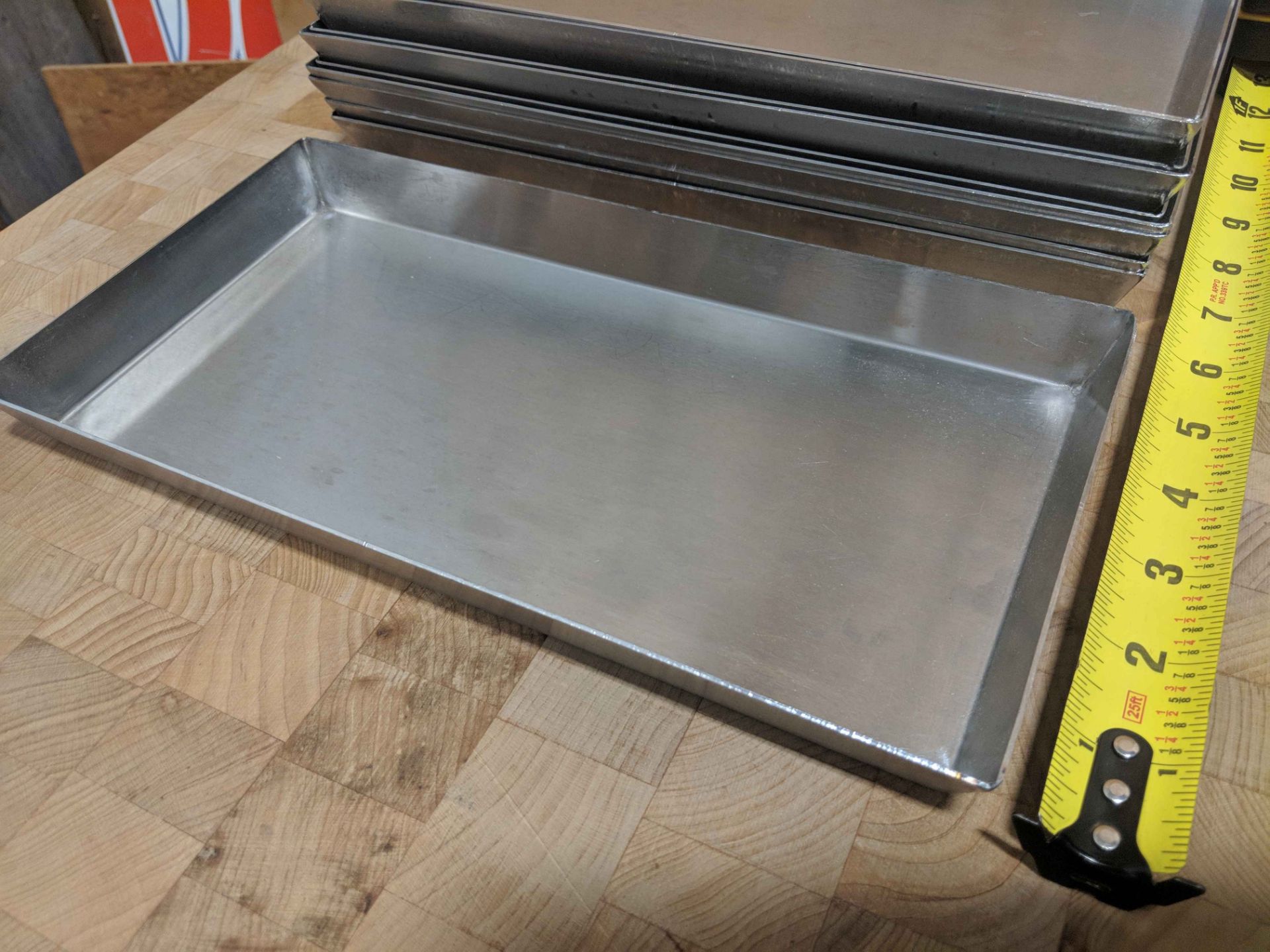 11" x 6" Stainless Steel Trays - Image 3 of 3