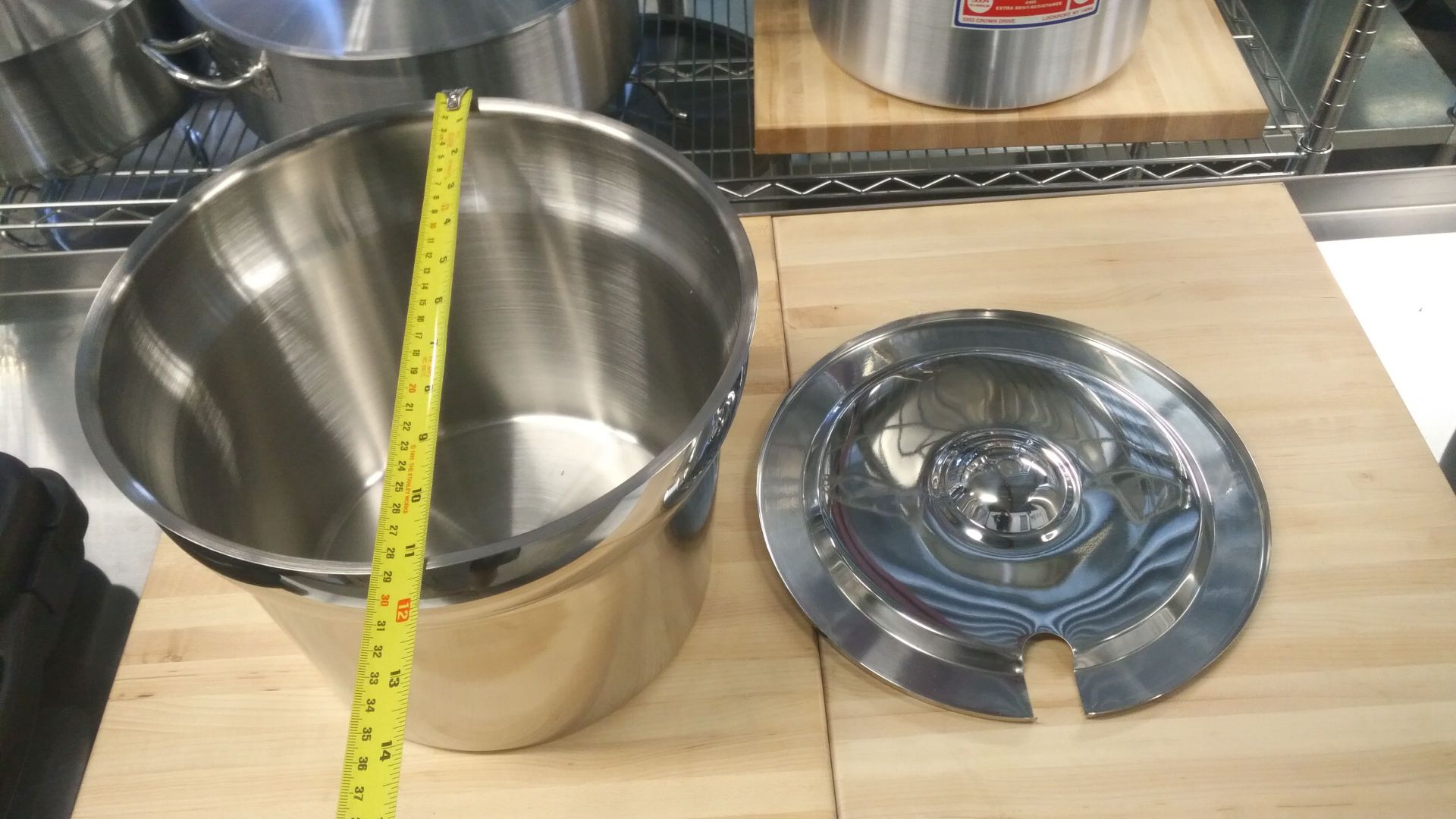 11qt Round Stainless Insert with Slotted Lid
