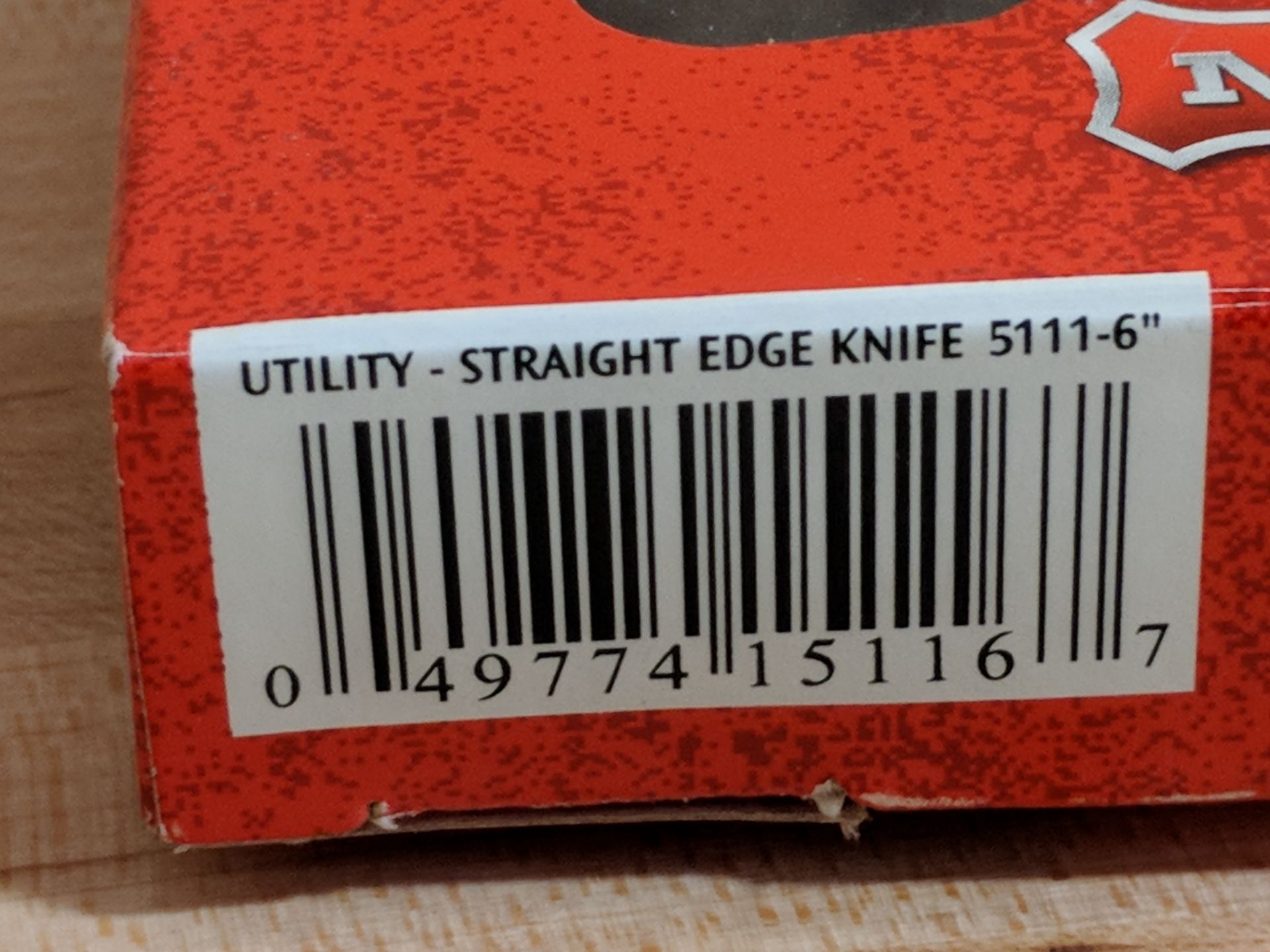 Mundial 6" Utility Straight Edge Knife, 5111-6" Black - Image 3 of 3