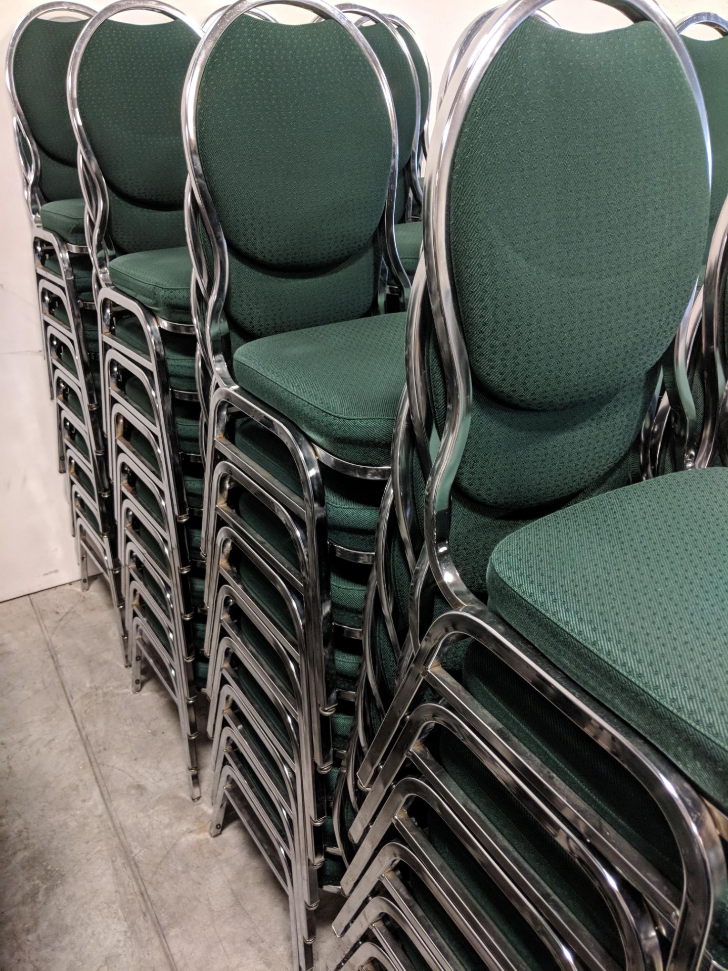 Green Stacking Chairs - Lot of 105 - Image 3 of 8
