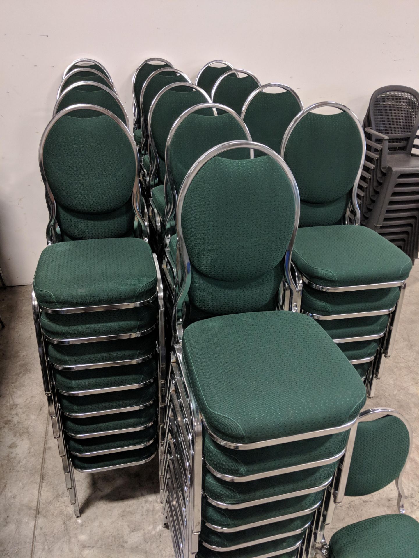 Green Stacking Chairs - Lot of 105 - Image 2 of 8