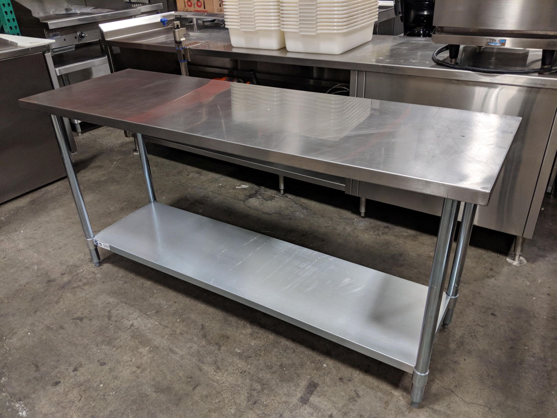 24" x 72" Stainless Steel Work Table