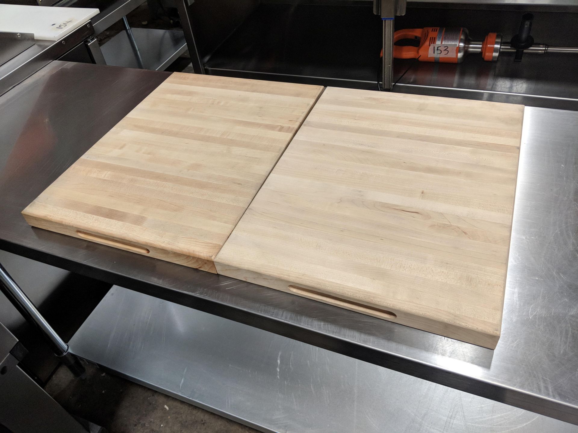 20" x 15" x 1.75" Solid Maple Cutting Boards - Lot of 2