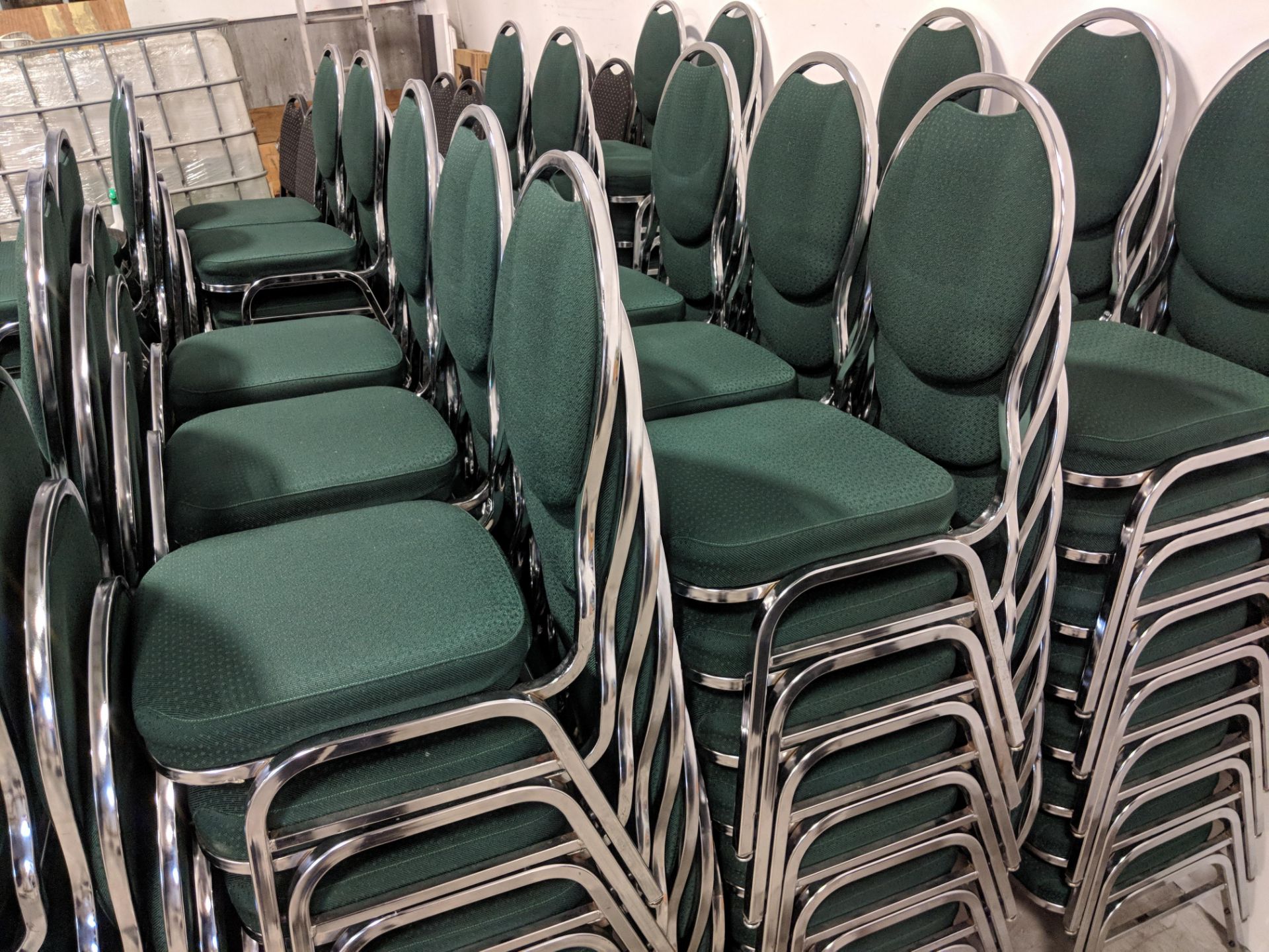 Green Stacking Chairs - Lot of 105 - Image 7 of 8