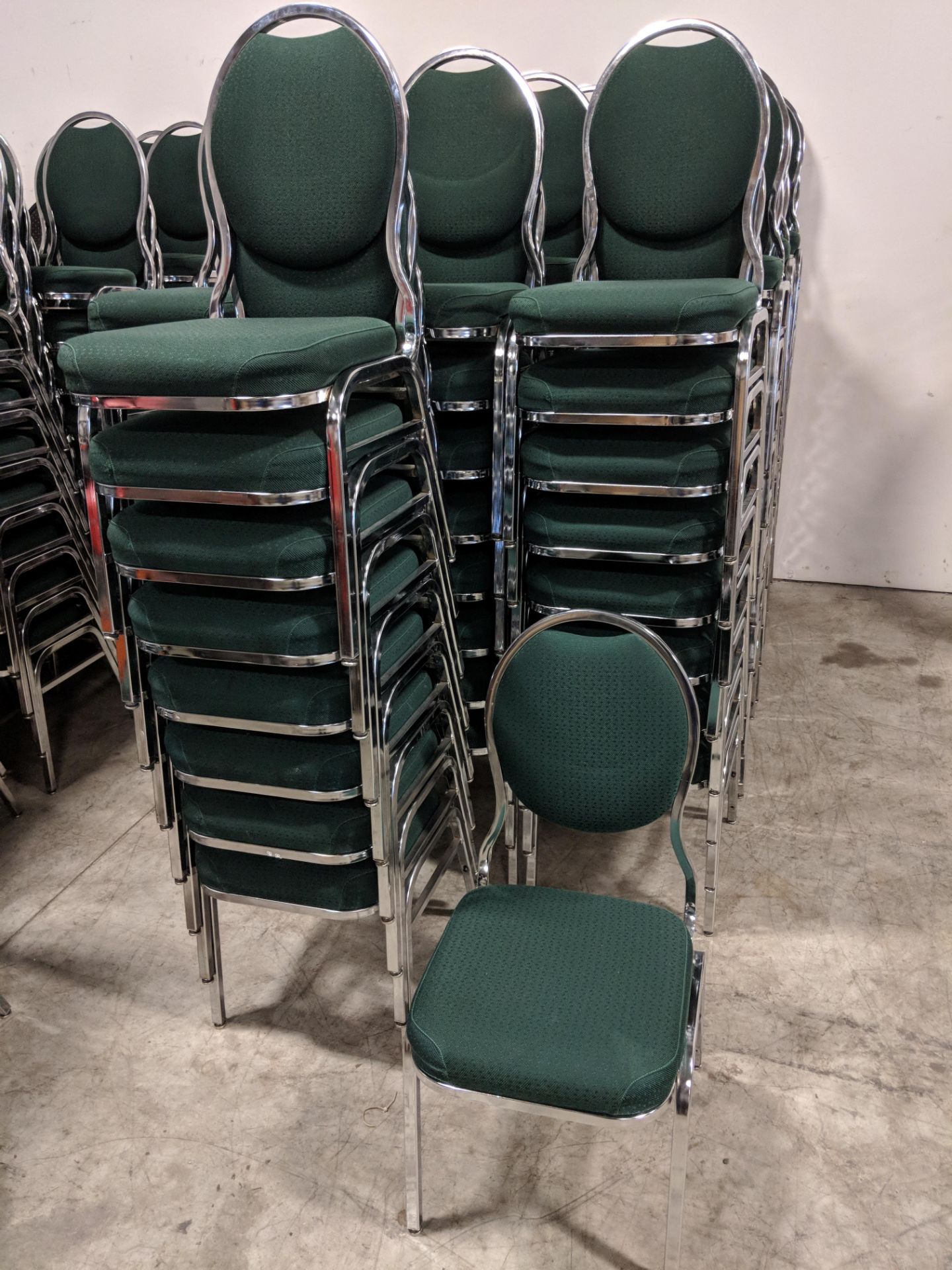 Green Stacking Chairs - Lot of 105 - Image 8 of 8