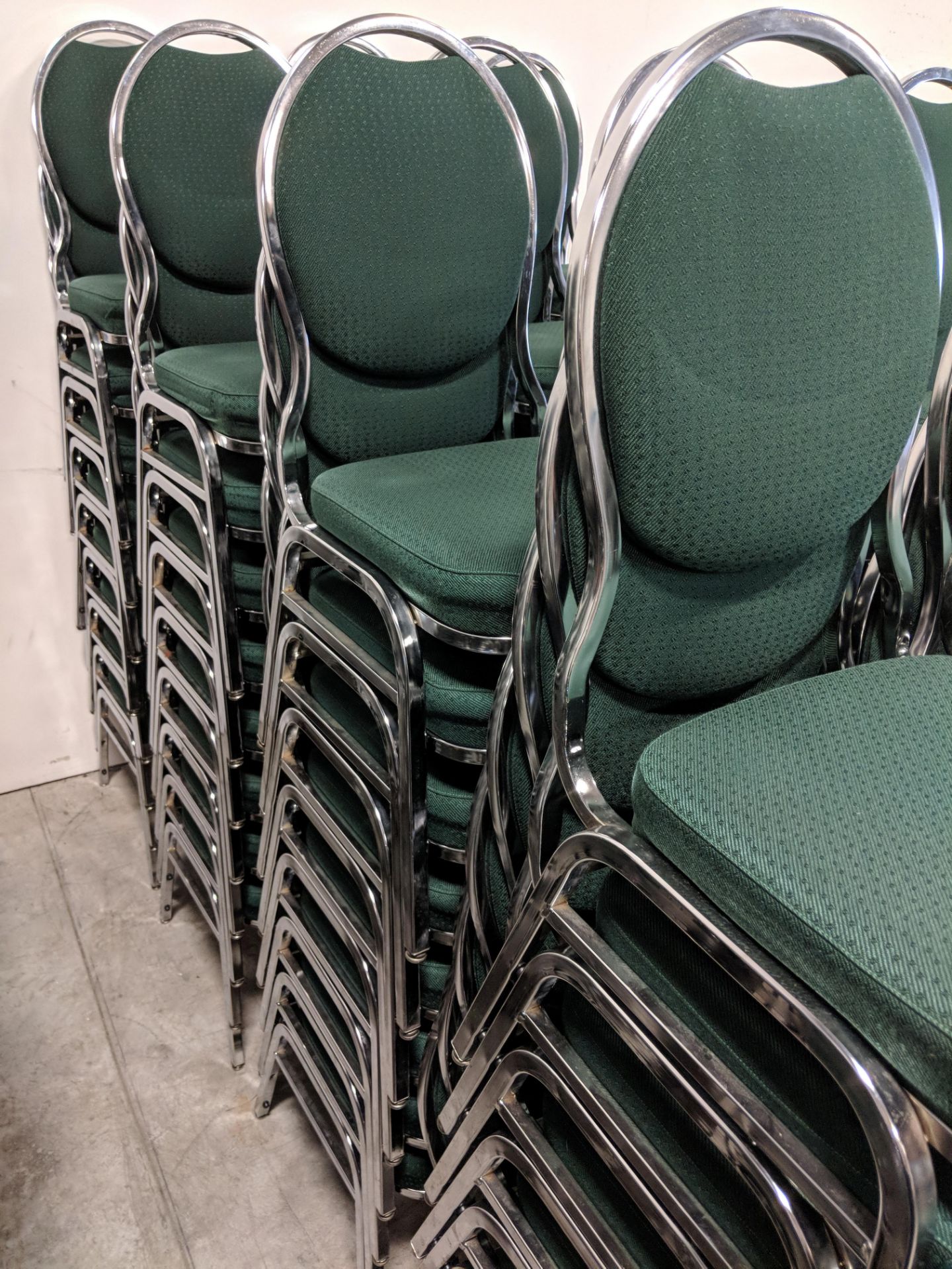 Green Stacking Chairs - Lot of 105 - Image 4 of 8