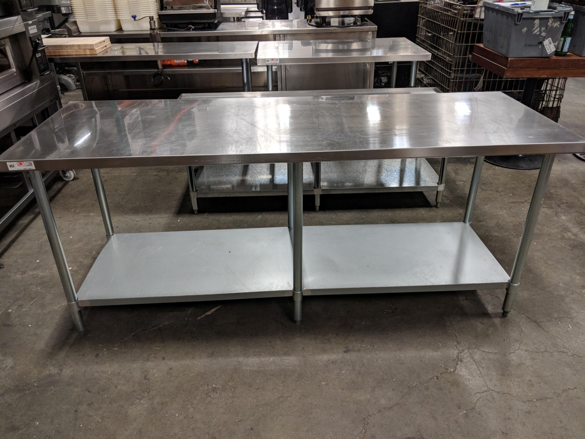 30" x 84" Stainless Steel Work Table