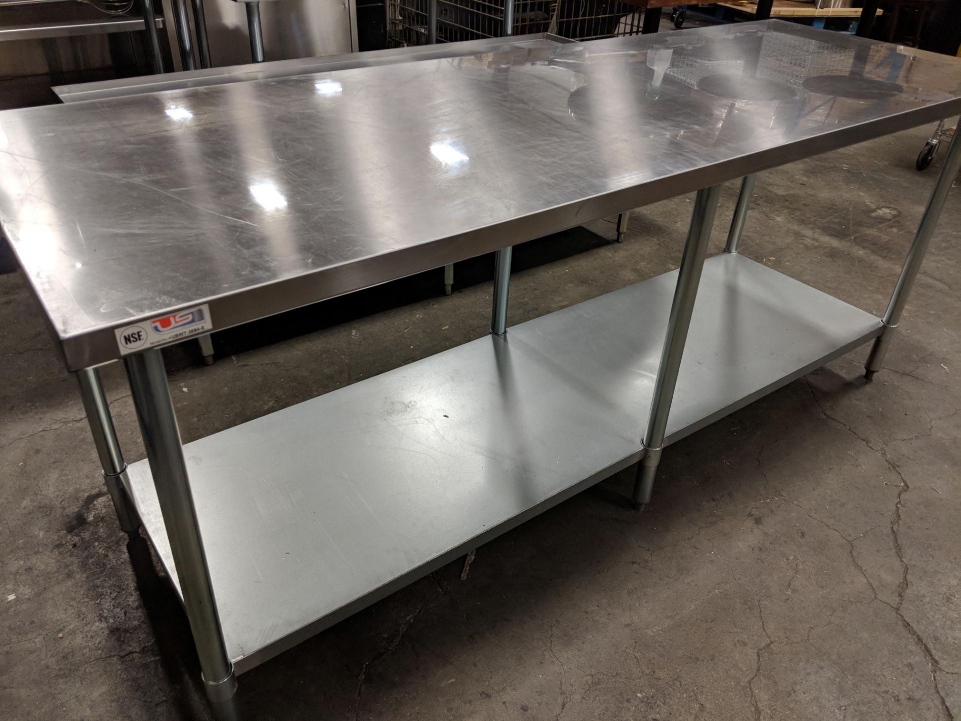 30" x 84" Stainless Steel Work Table - Image 2 of 2