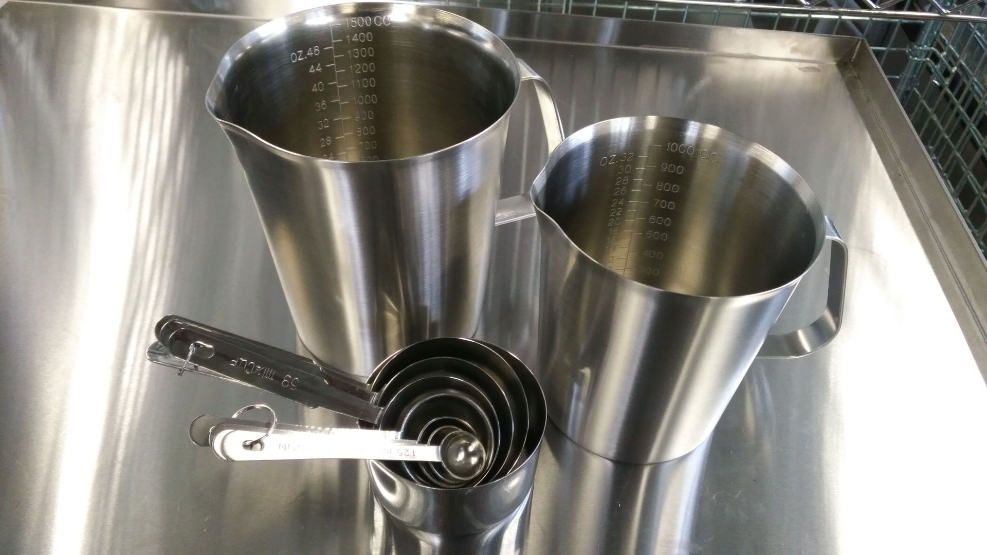 Stainless Measure Set - Lot of 10 Pieces