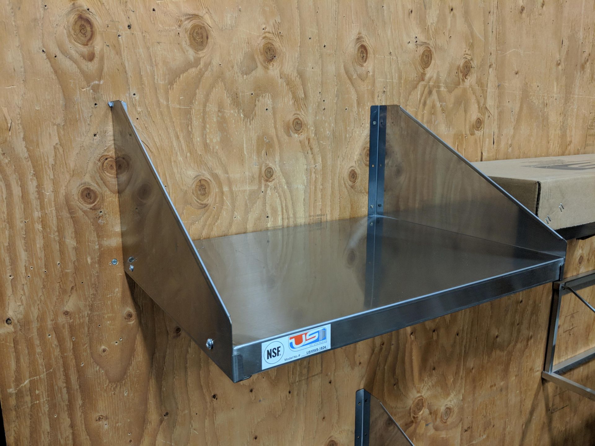 24" x 18" Stainless Steel Microwave Shelf