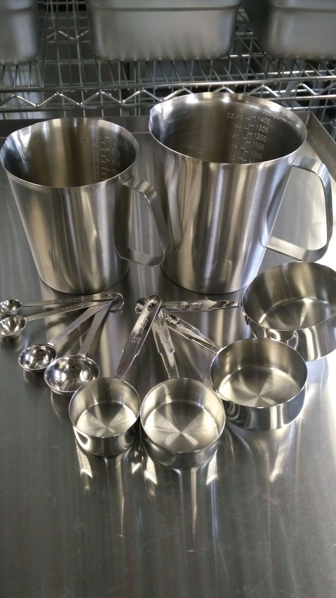 Stainless Measure Set - Lot of 10 Pieces - Image 2 of 6