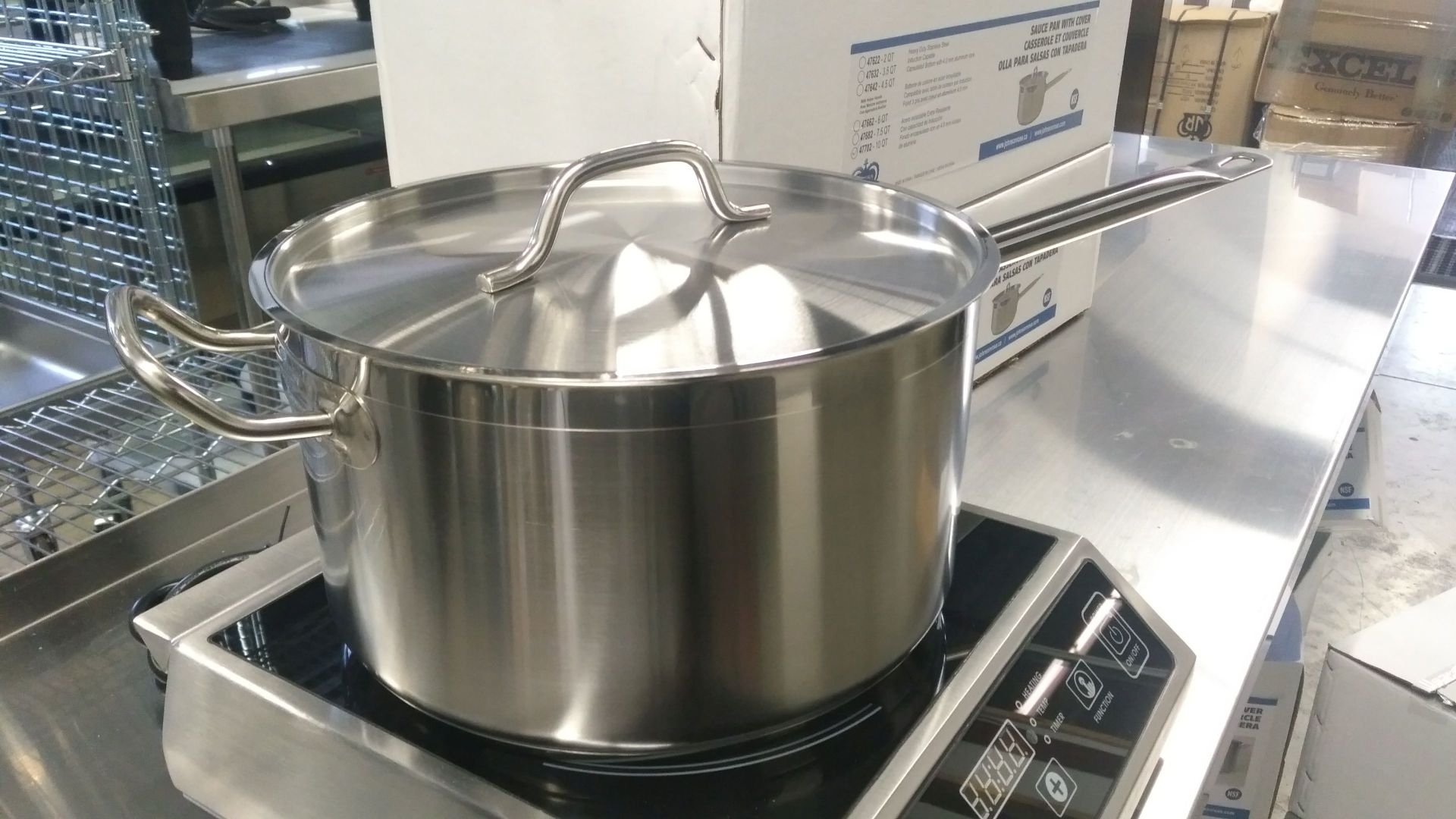 JR 47702 - 10qt Heavy Duty Stainless Sauce Pan Induction Capable - Image 2 of 3
