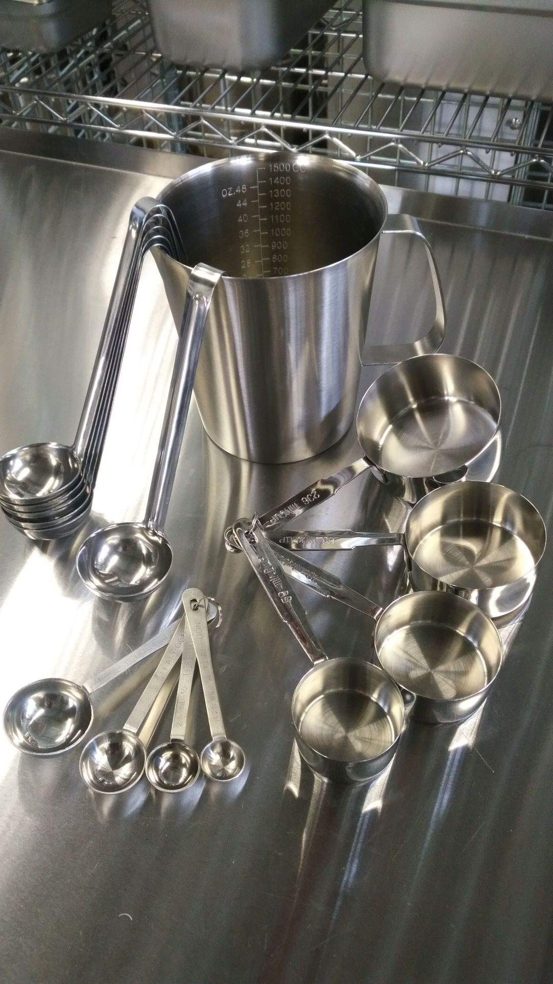 Stainless Measure Set - Lot of 15 Pieces - Image 2 of 4