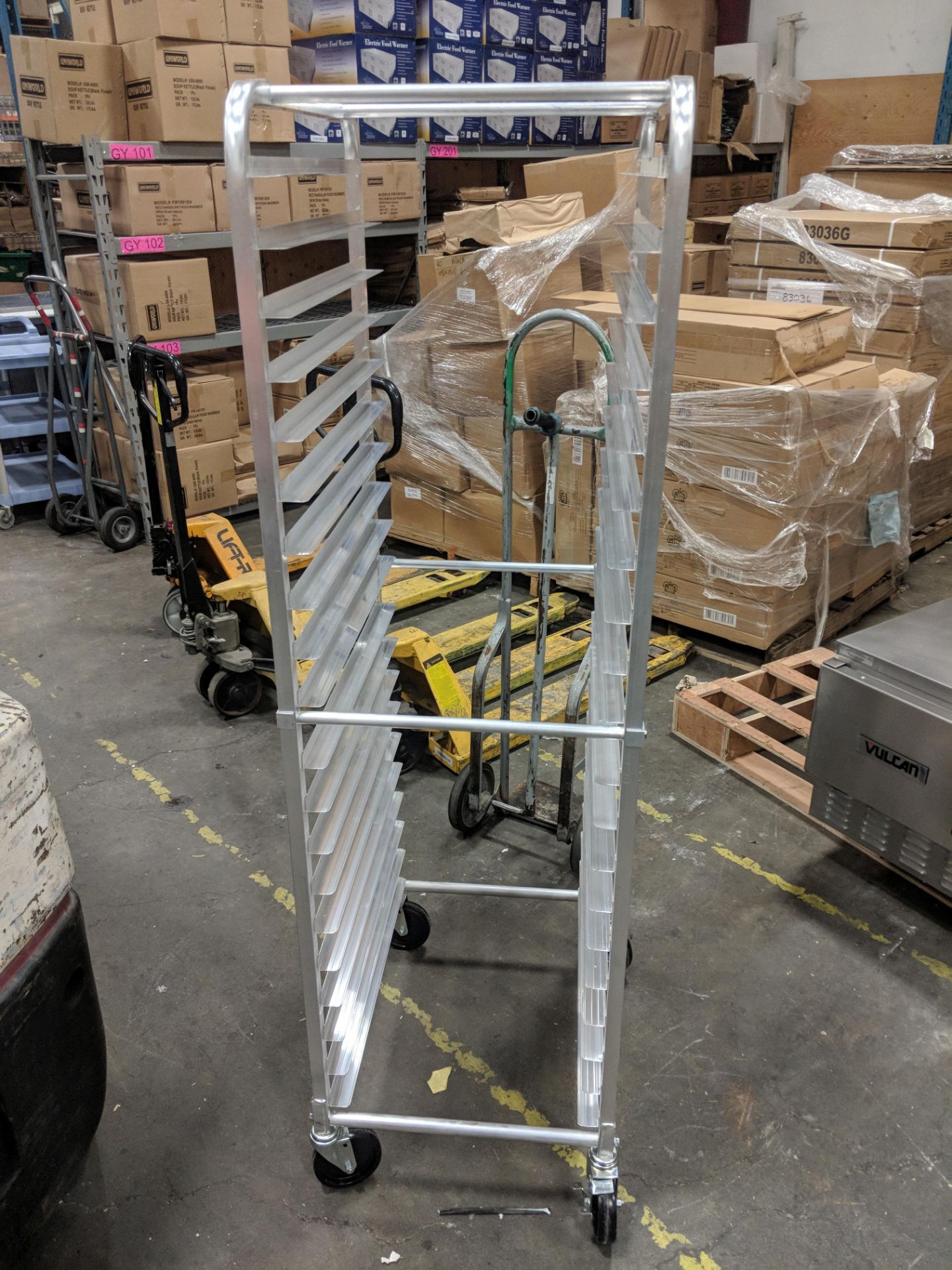 20 Aluminum Pan Rack - Assembled Floor Model