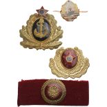 Lot of 9 Cap and Epaulettes Cockades