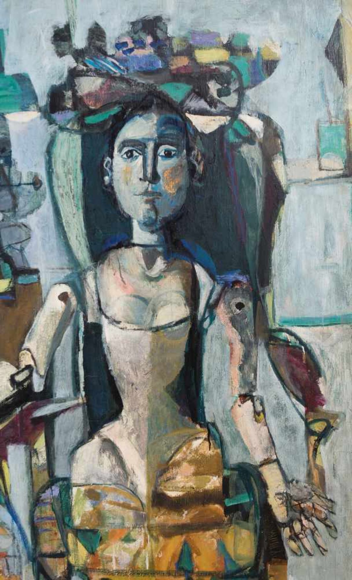 Antoni Clavé (Barcelona, 1913 - Saint Tropez, 2005) "Mannequins" Oil on canvas. Signed. Painted in - Bild 8 aus 14