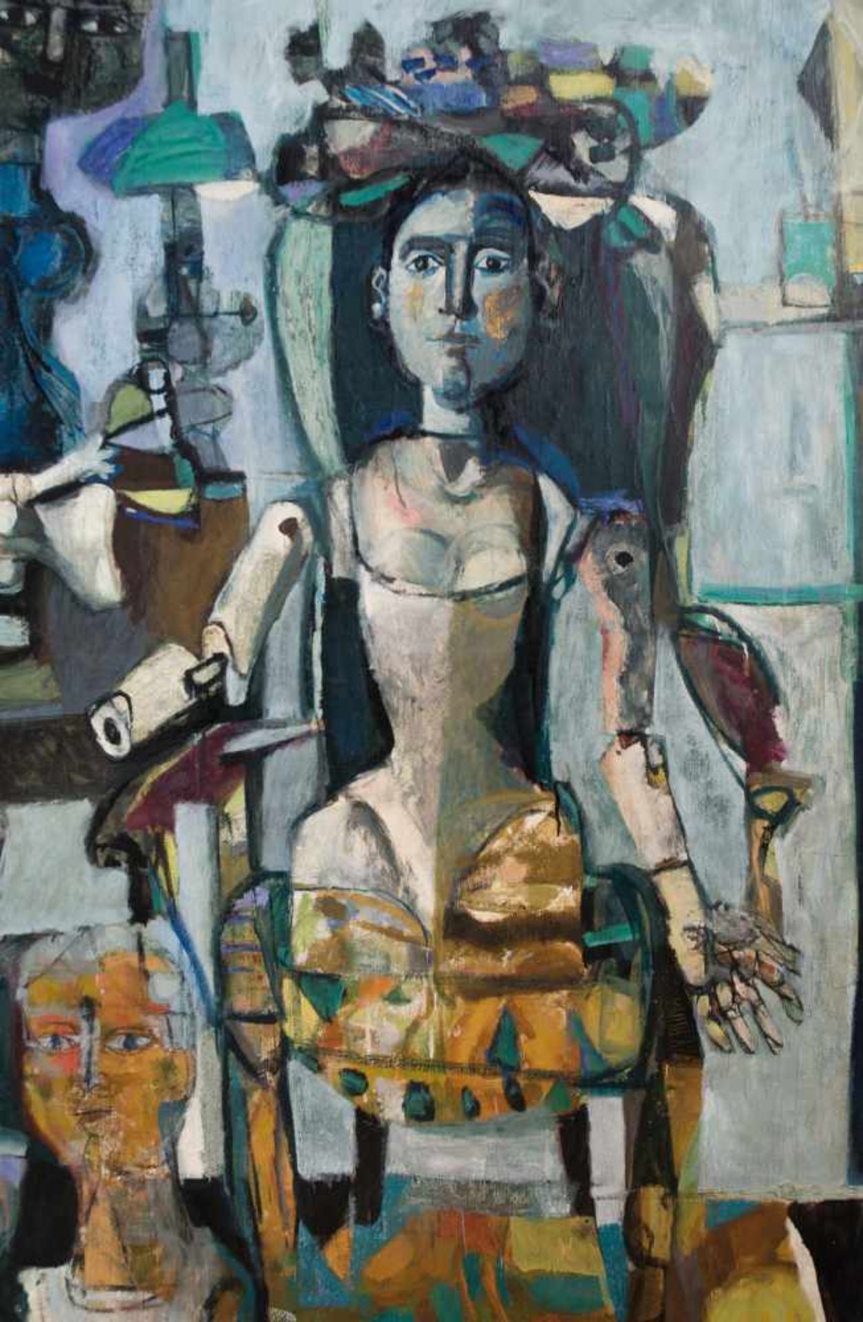 Antoni Clavé (Barcelona, 1913 - Saint Tropez, 2005) "Mannequins" Oil on canvas. Signed. Painted in - Bild 12 aus 14