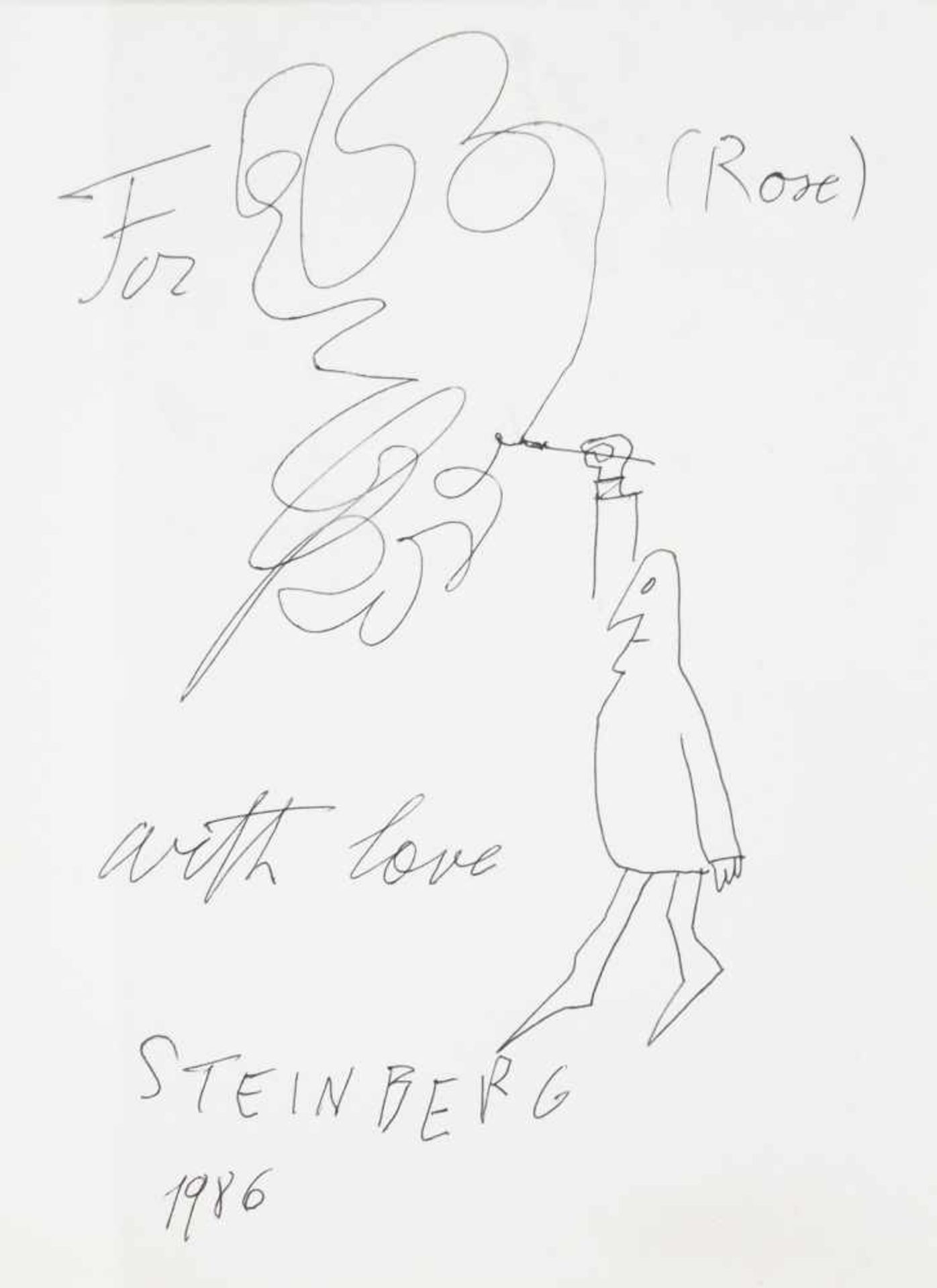 Saul Steinberg (Râmnicu Sărat, Romania, 1913 - New York, 1999) Ink drawing on paper. Signed and