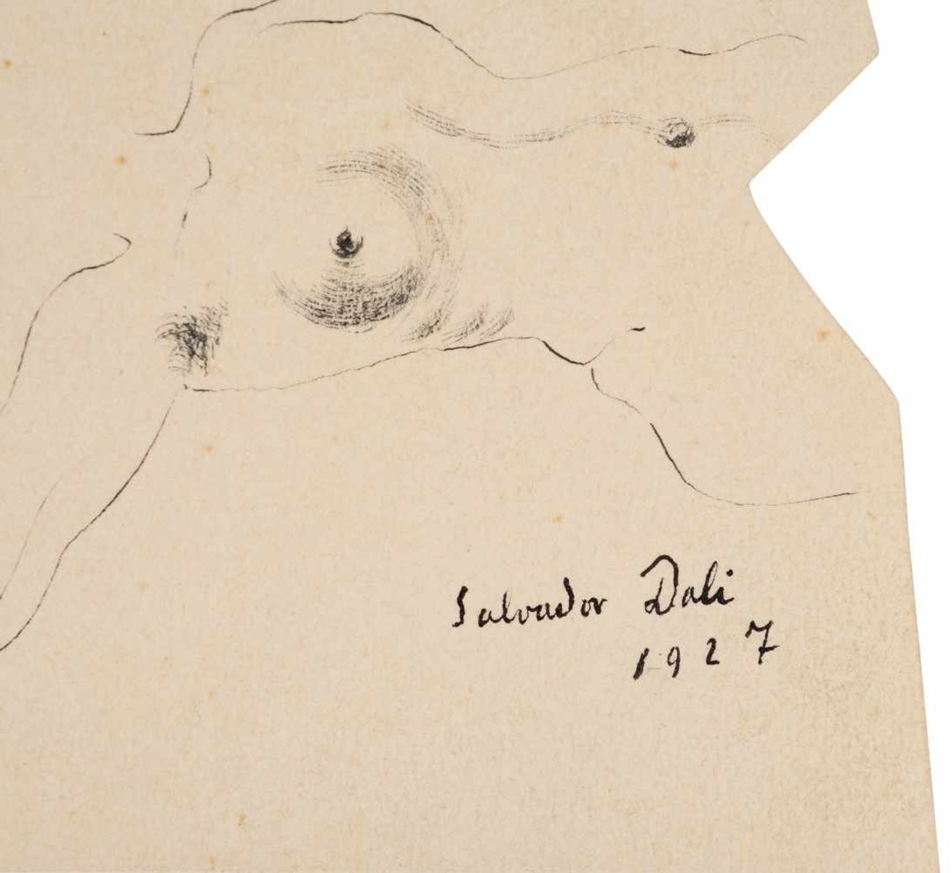 Salvador Dalí (Figueres, 1904 - 1989) Ink drawing on paper. Signed and dated in 1927. This is a - Bild 3 aus 4