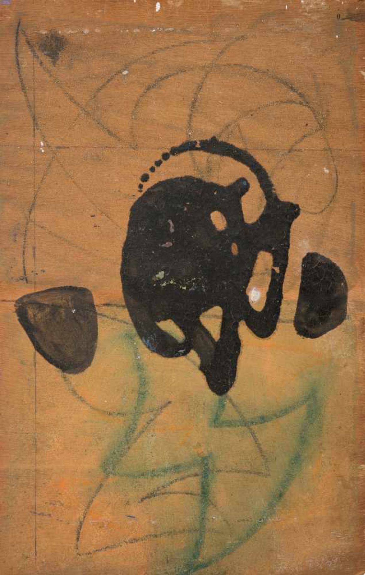 Alfred Reth (Budapest, 1884 - Paris, 1966) Mixed media and sand on panel. Circa 1945. Provenance: - Bild 2 aus 2