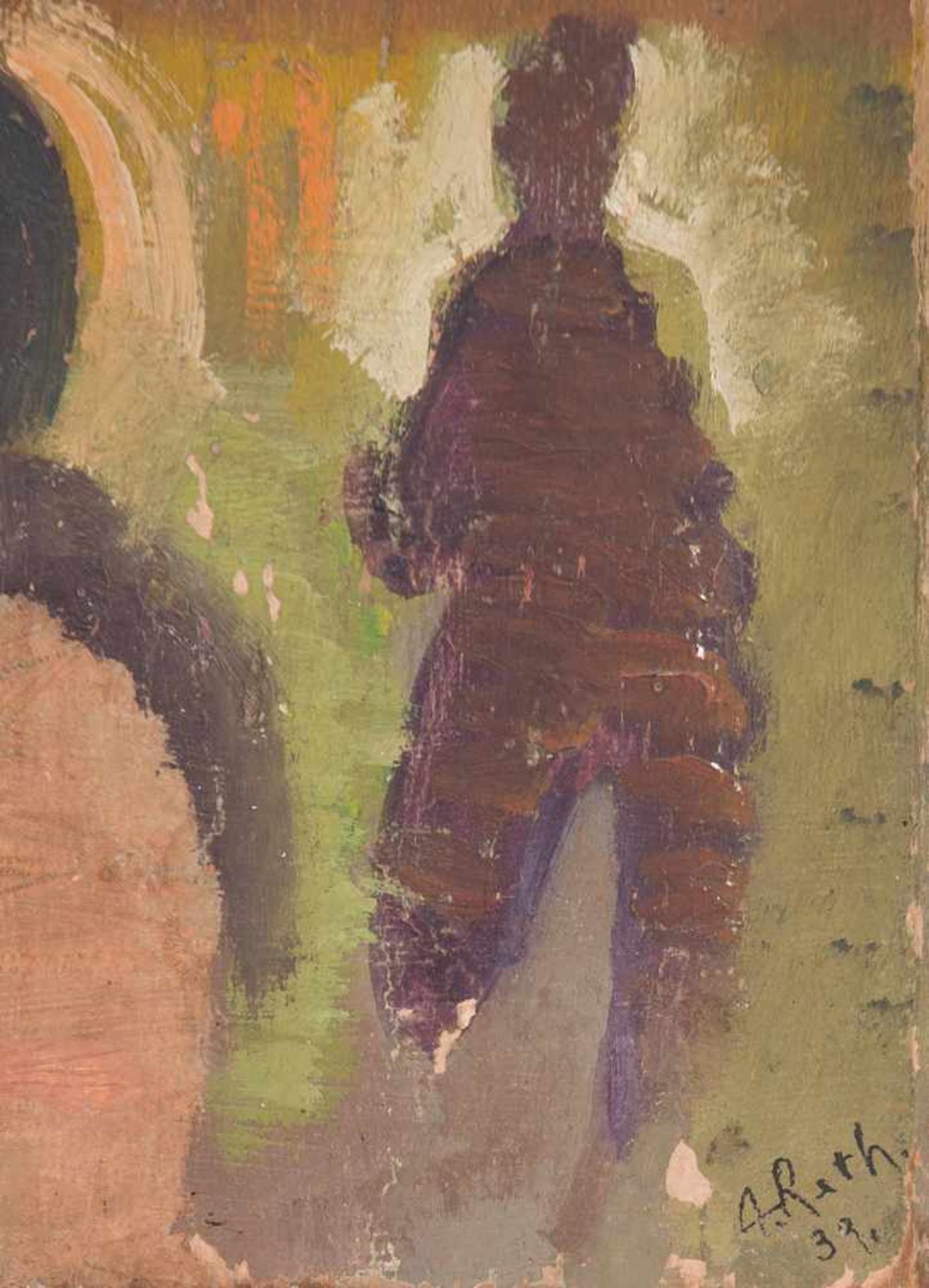 Alfred Reth (Budapest, 1884 - Paris, 1966) "Personnage" Oil on panel. Signed and dated in 1939. 30 x - Bild 2 aus 2