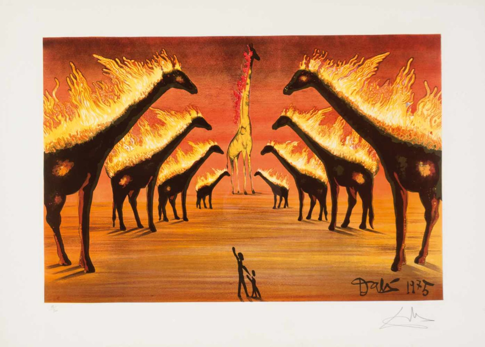 Salvador Dalí (Figueres, 1904 - 1989) Lithograph. Signed in pencil and numbered 19/300. 54,5 x 75