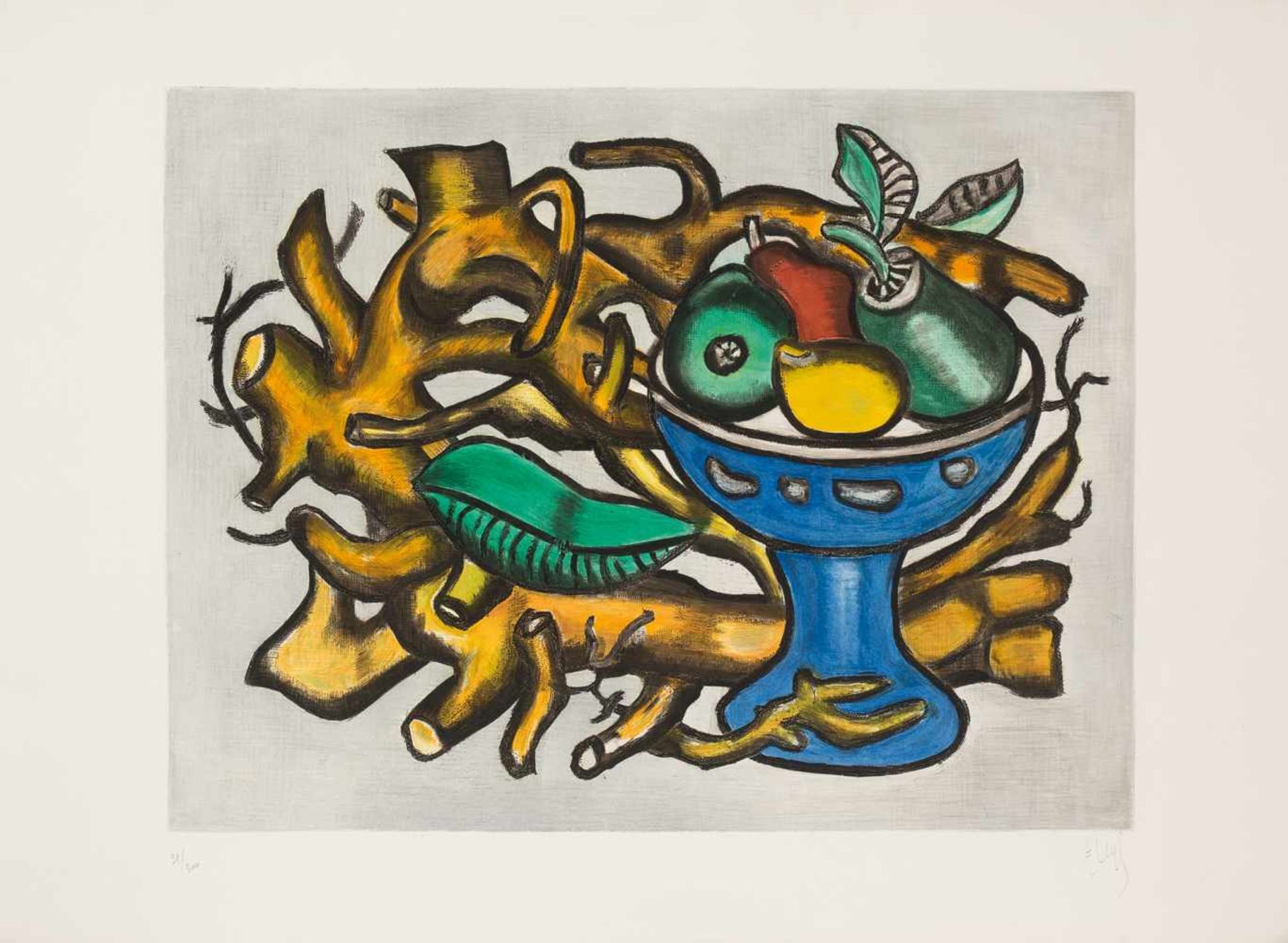 Fernand Léger (1881 - Gif-sur-Yvette, France, 1955) Aquatint and etched print on paper. Signed in