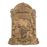 Gilded copper pax-board. Renaissance. 16th century. Depicts Christ´s nativity [...]