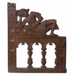Carved, wooden relief. Probably from England. Late 17th century. Provenance: acquired in Sotheby´s