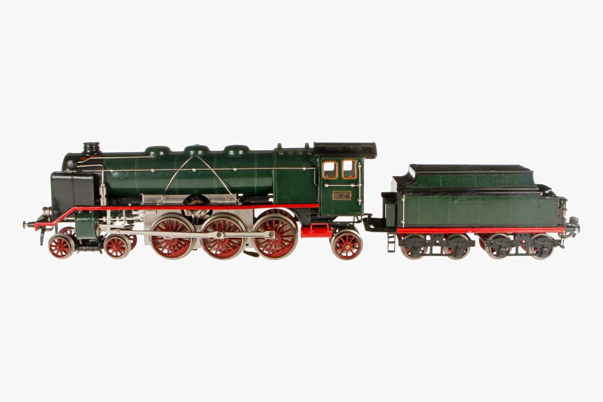 Märklin 2-C-1 Dampflok HR 66/13021, mit 4A Tender, S 1, elektr., 2 el. bel. Stirnlampen, kW, grün