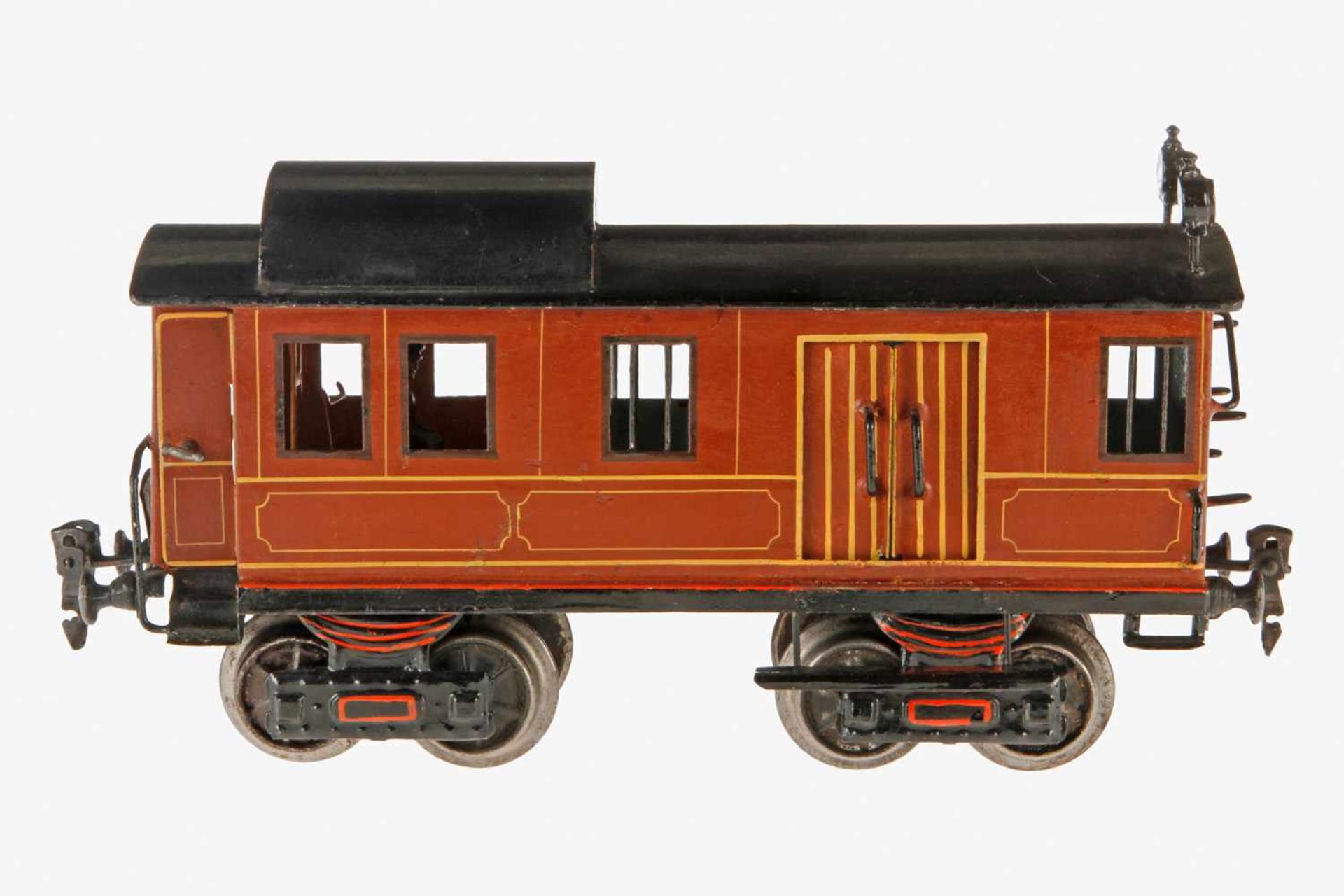 Märklin Gepäckwagen 1846, S 1, uralt, HL, mit Inneneinrichtung, 2 AT, 2 x 2 ST, 4A und 2 imit.