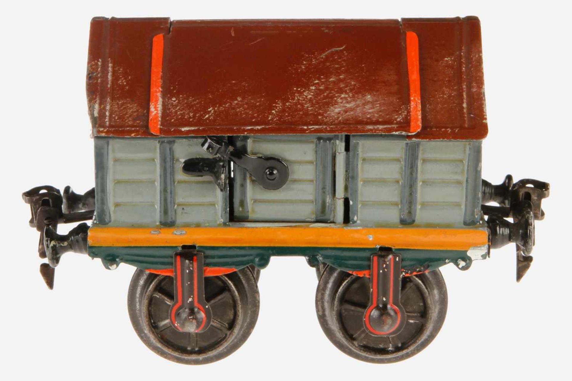 Märklin Klappdeckel-Zement-Wagen 1815, S 1, uralt, HL, L 13, Z 2