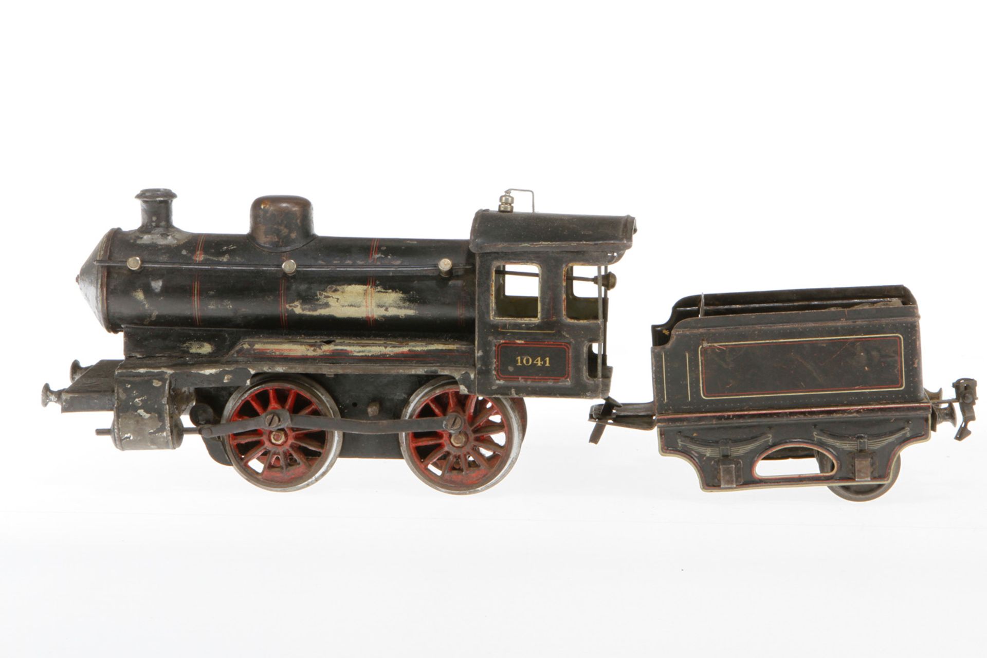 Märklin B-Dampflok R 1041, S 1, Uhrwerk fest, HL, mit Tender, NV, bespielt