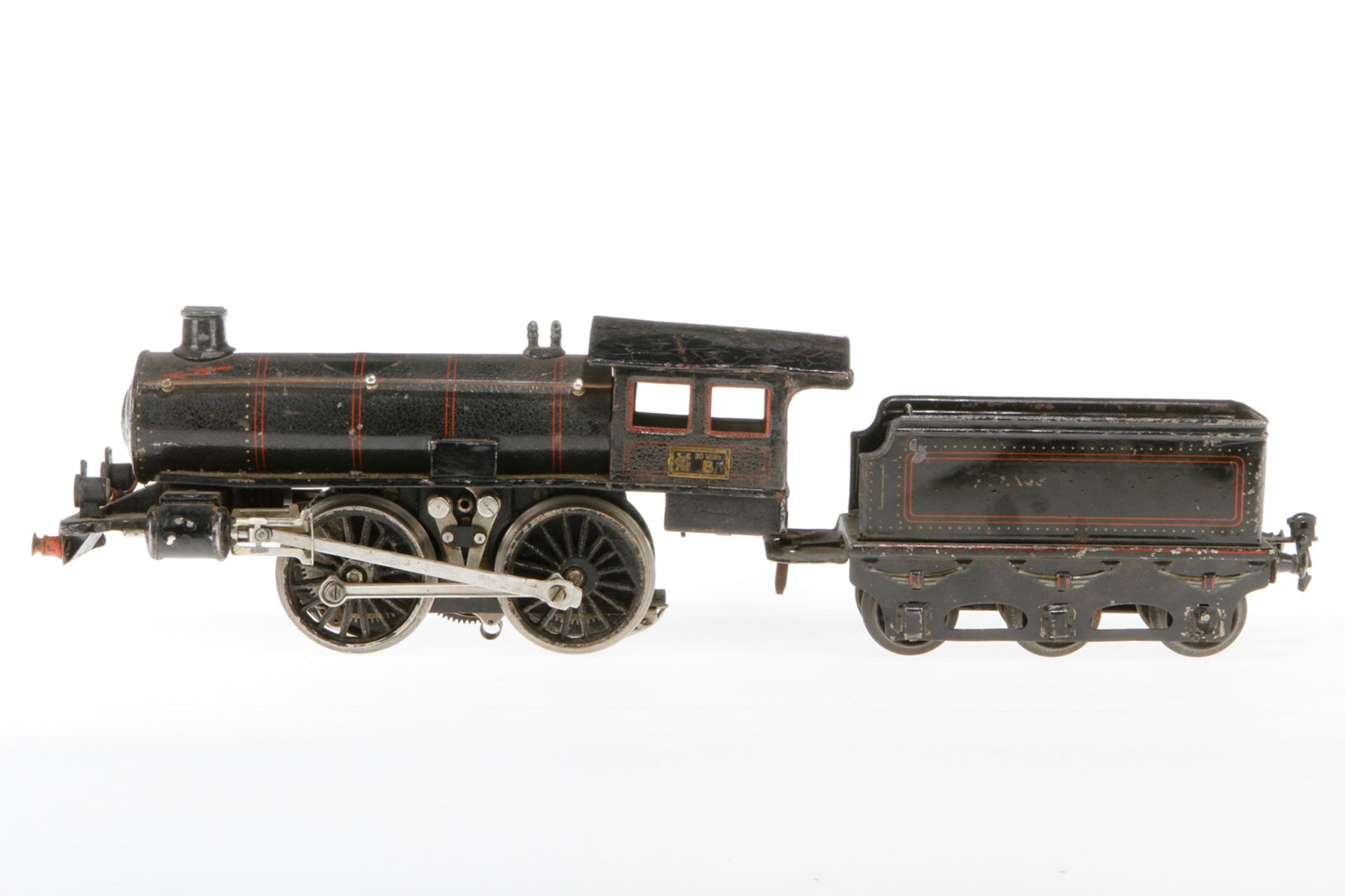 Märklin B-Dampflok R 65/13041, S 1, elektr., HL, mit Tender und 2 el. bel. Stirnlampen, NV und